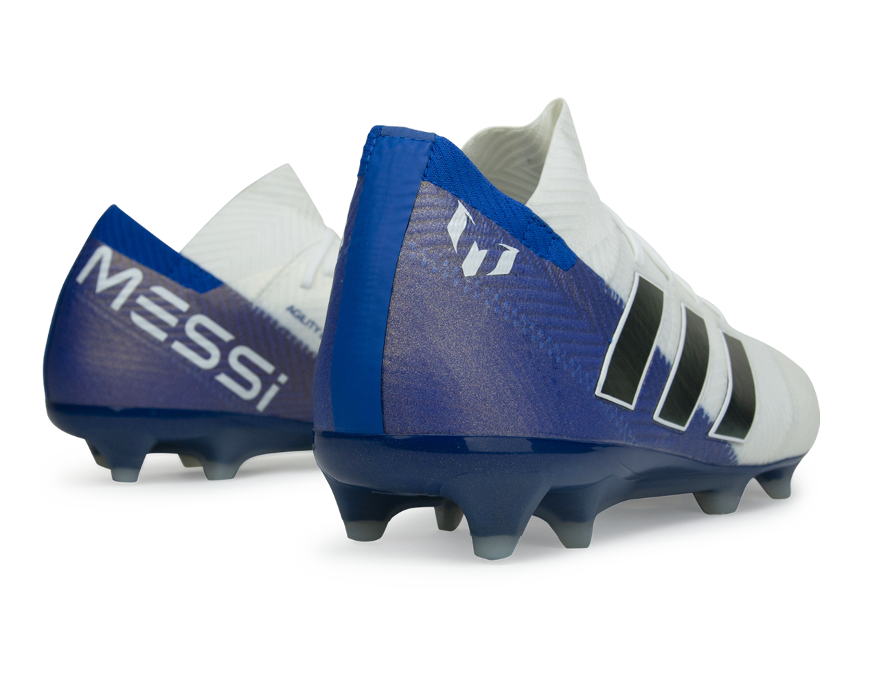 adidas Men's Nemeziz Messi 18.1 FG White/Core Black、mySite、noshort