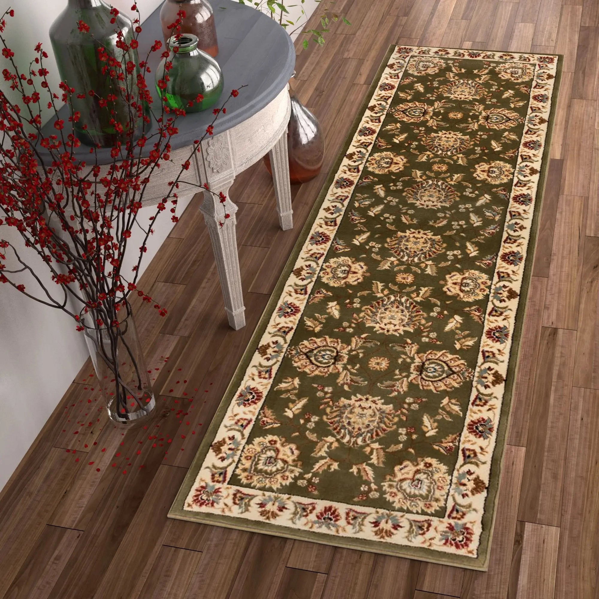 Abbasi Green Traditional Rug、mySite、gigharbornorthrealestate