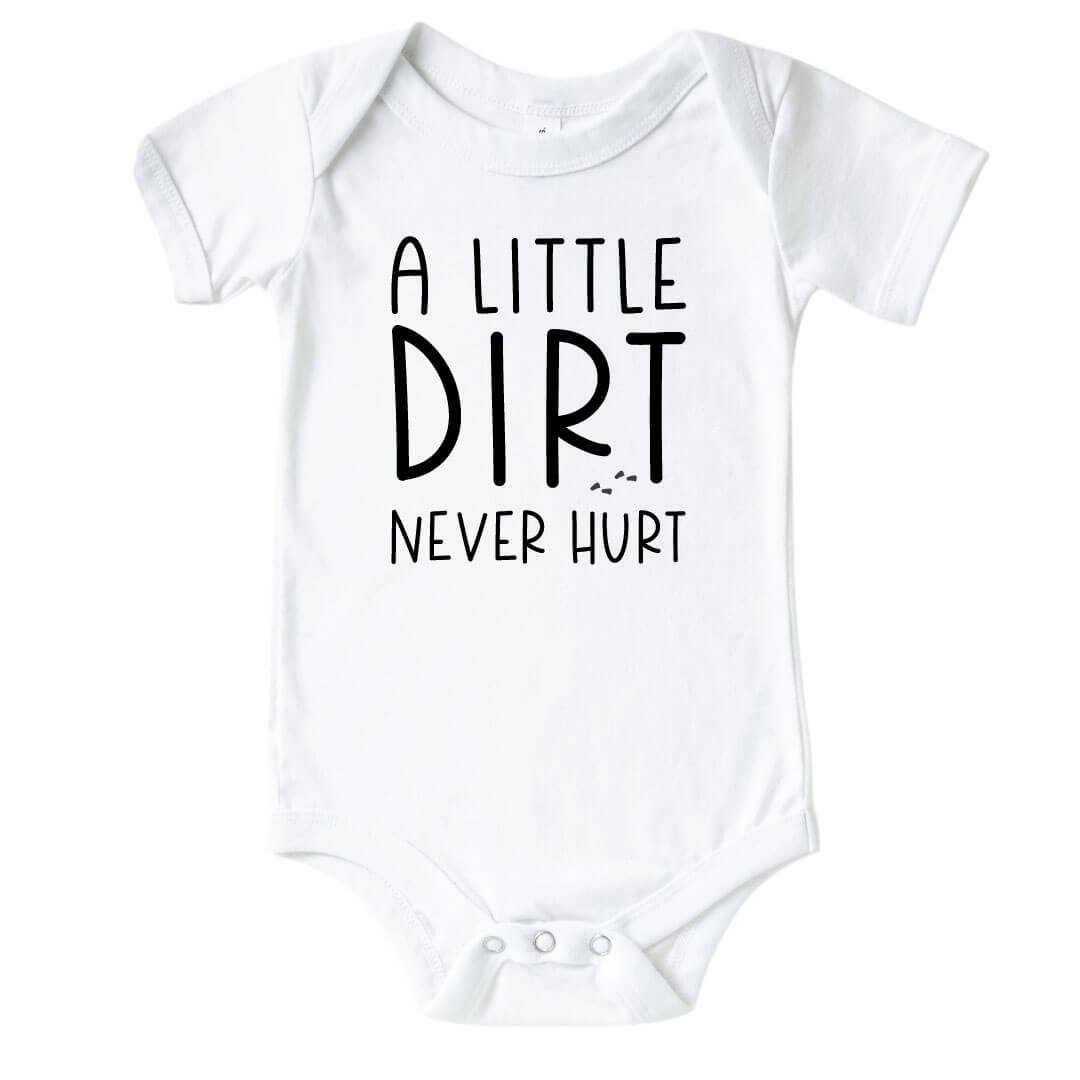  Dirt Never Hurt Graphic Bodysuit | White、mySite、layawaytickets