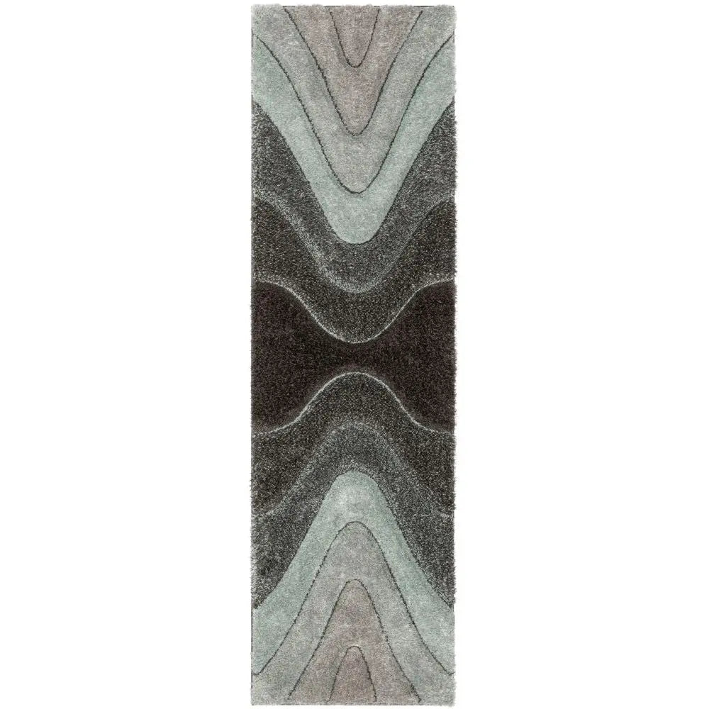 Luz Modern Geometric Light Blue 3D Textured Thick & Soft Shag Rug、mySite、gigharbornorthrealestate
