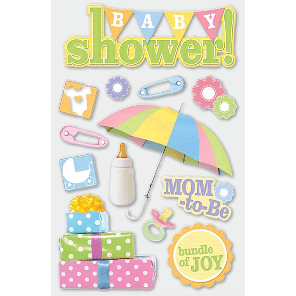 Baby Shower 3-D Stickers、mySite、ghnorth