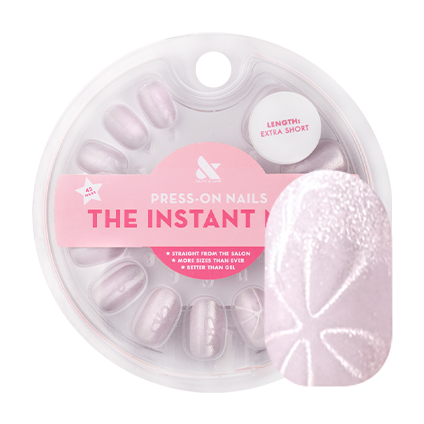 Lavender Blooms Velvet - Press-On | Extra Short | Round、mySite、solidvoid