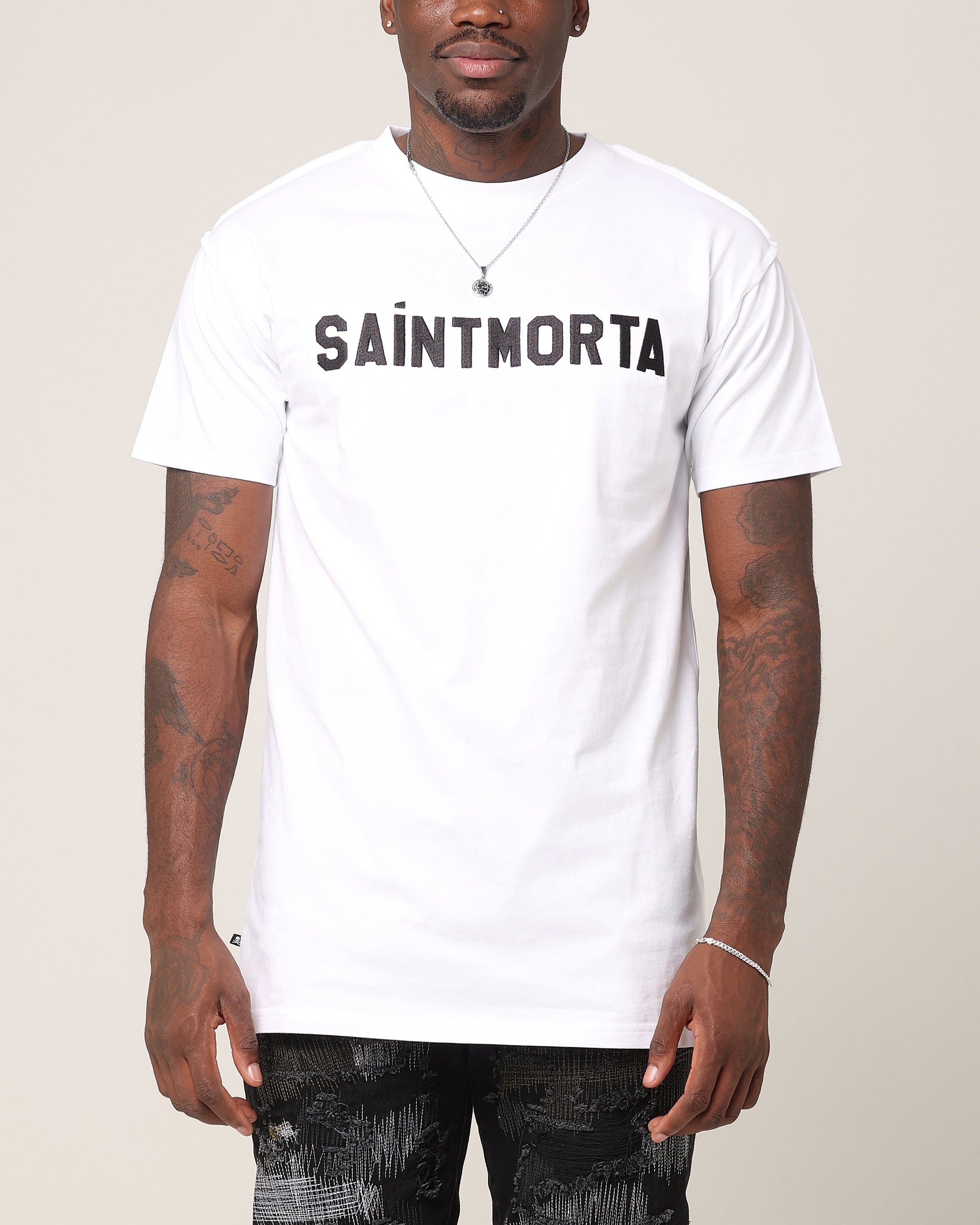 Saint Morta Yearbook Lafayette T-Shirt White/Black、mySite、zt4zffjzw