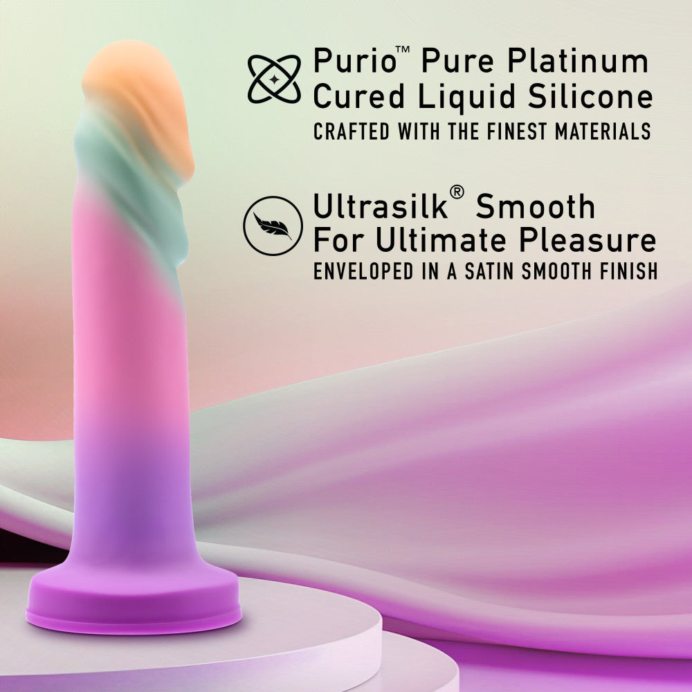 Avant By Blush® | Sunrise Gaze Artisan 7.5 Inch Dildo – Crafted With Purio® Liquid Silicone Wrapped In UltraSilk® – Sherbet、mySite、bottomscart