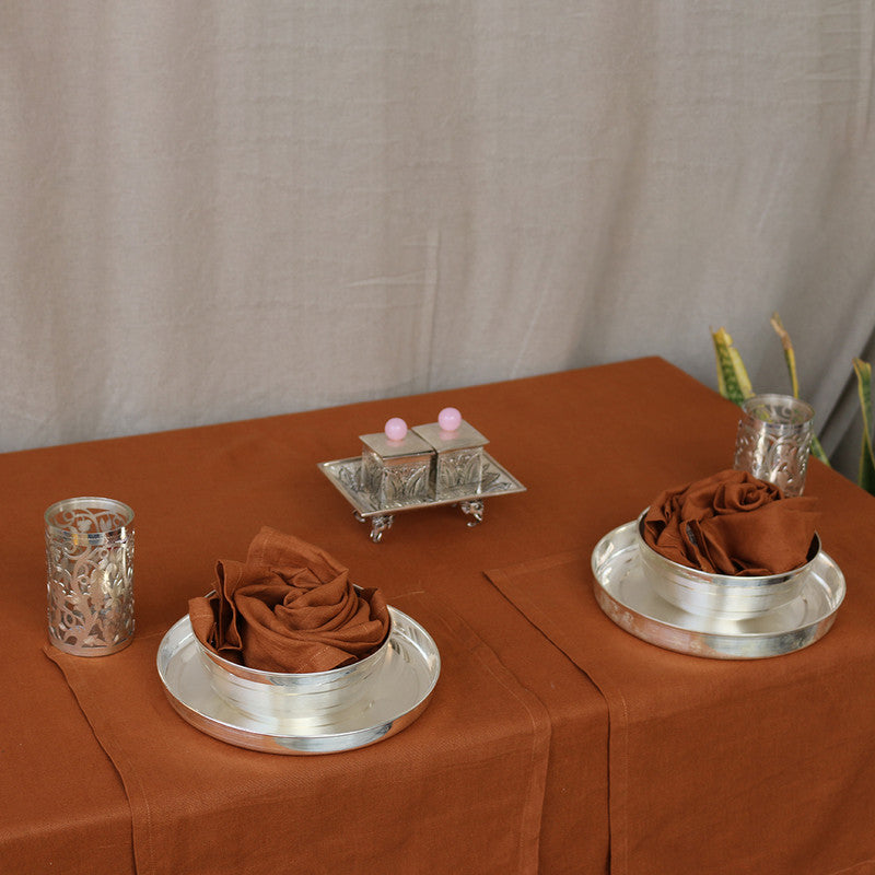 Pure Linen Table Napkins | Set of 6 | Cinnamon Brown、mySite、camillekostekn