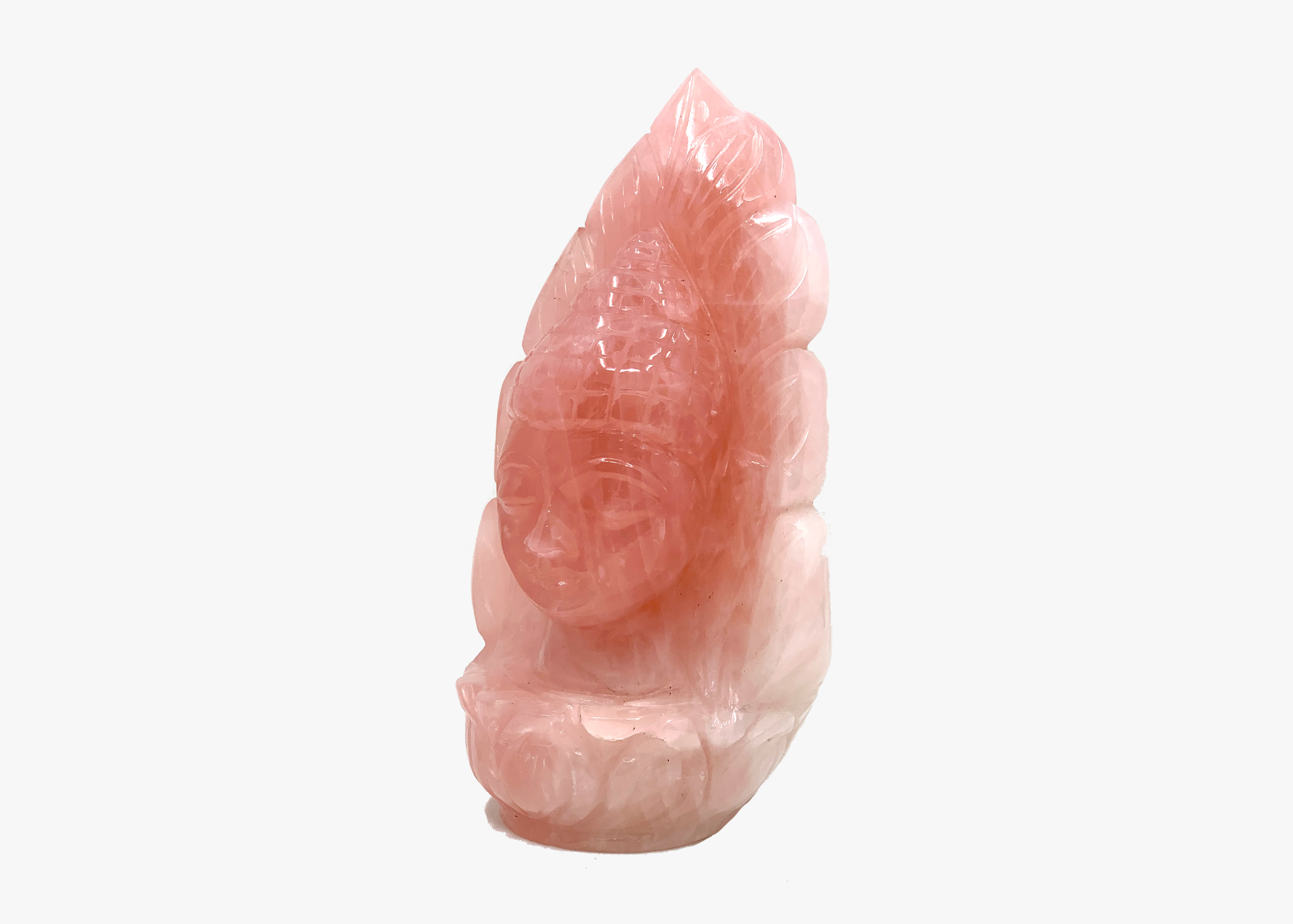 Buddha Statue - Rose Quartz (17cm)、mySite、topwebapps