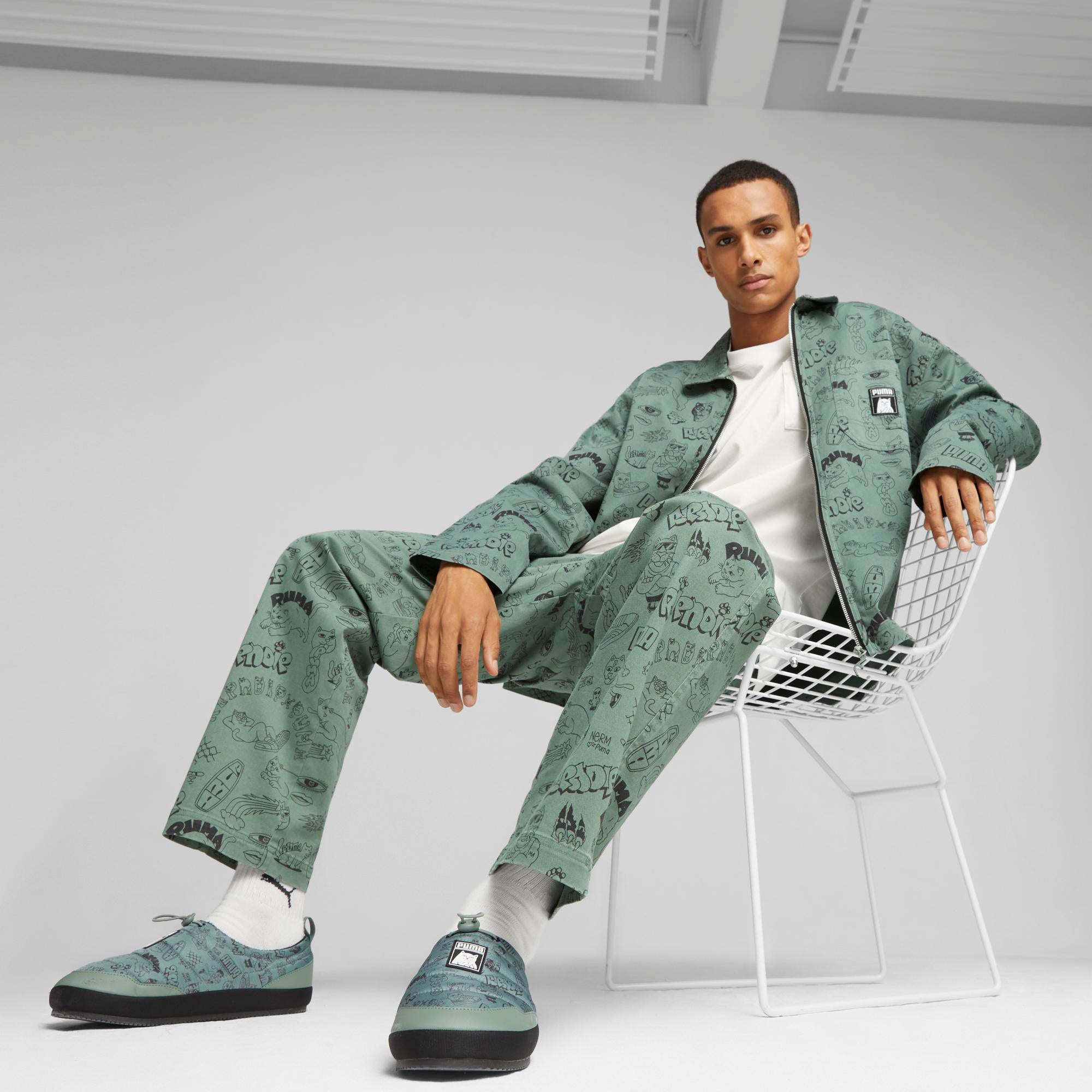  PUMA X RIPNDIP AOP Twill Pants (Eucalyptus)、mySite、merchandisen