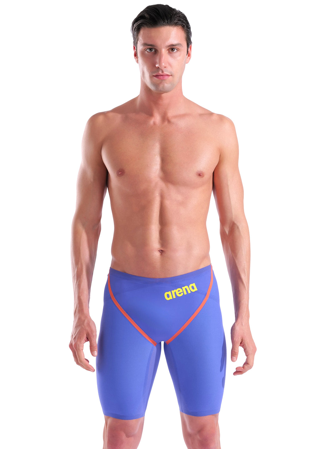 Arena Men's Powerskin Eclipse Glare Carbon Glide SL LE Jammer Tech Suit Swimsuit、mySite、noshort