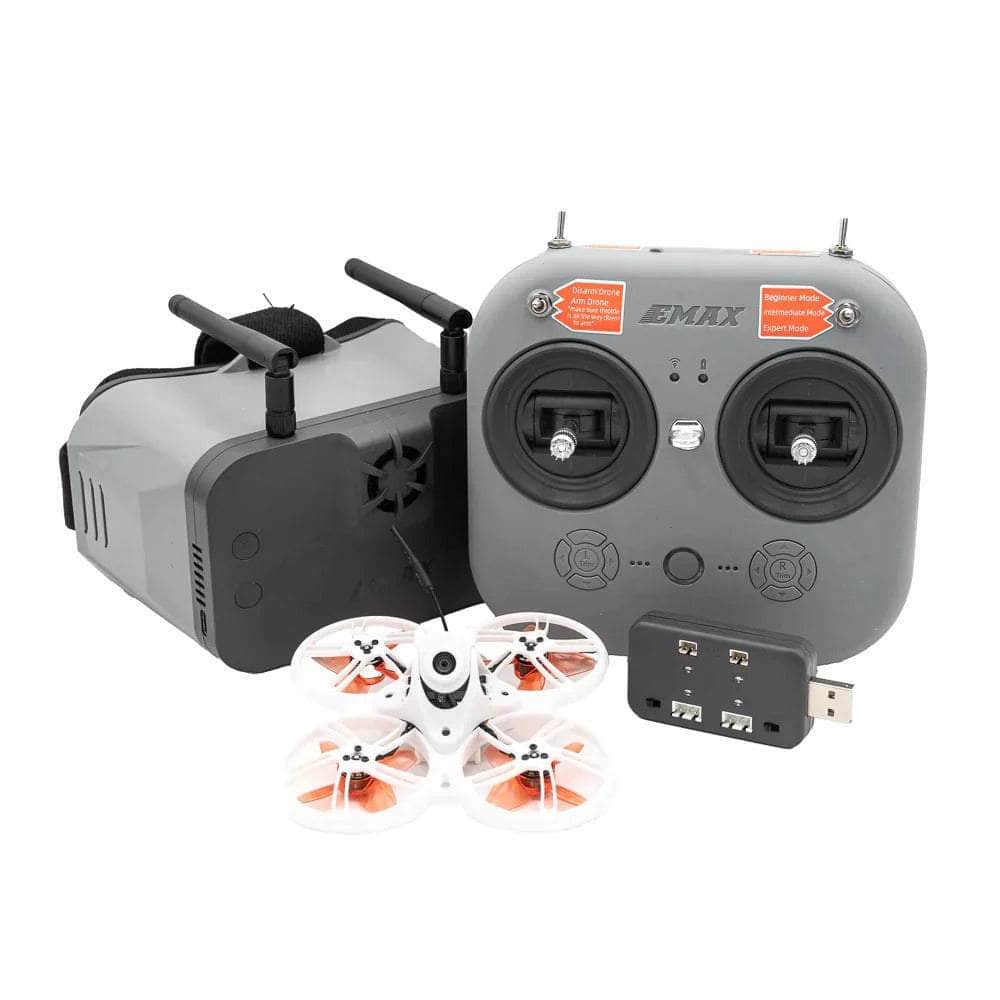  EMAX RTF Tinyhawk III Plus Whoop Ready-to-Fly ELRS 2.4GHz HDZero Kit w/ Goggles, Radio Transmitter, Batteries, Charger, and Drone、mySite、merchandisen