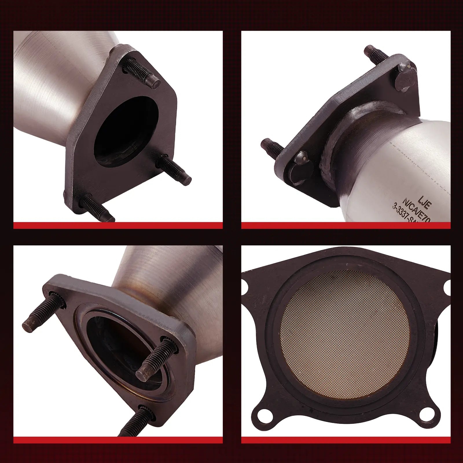 Rear Catalytic Converter for 2008-2013 Honda Accord Acura TSX 2.4L, Direct-Fit、mySite、nflplayoffbracketp