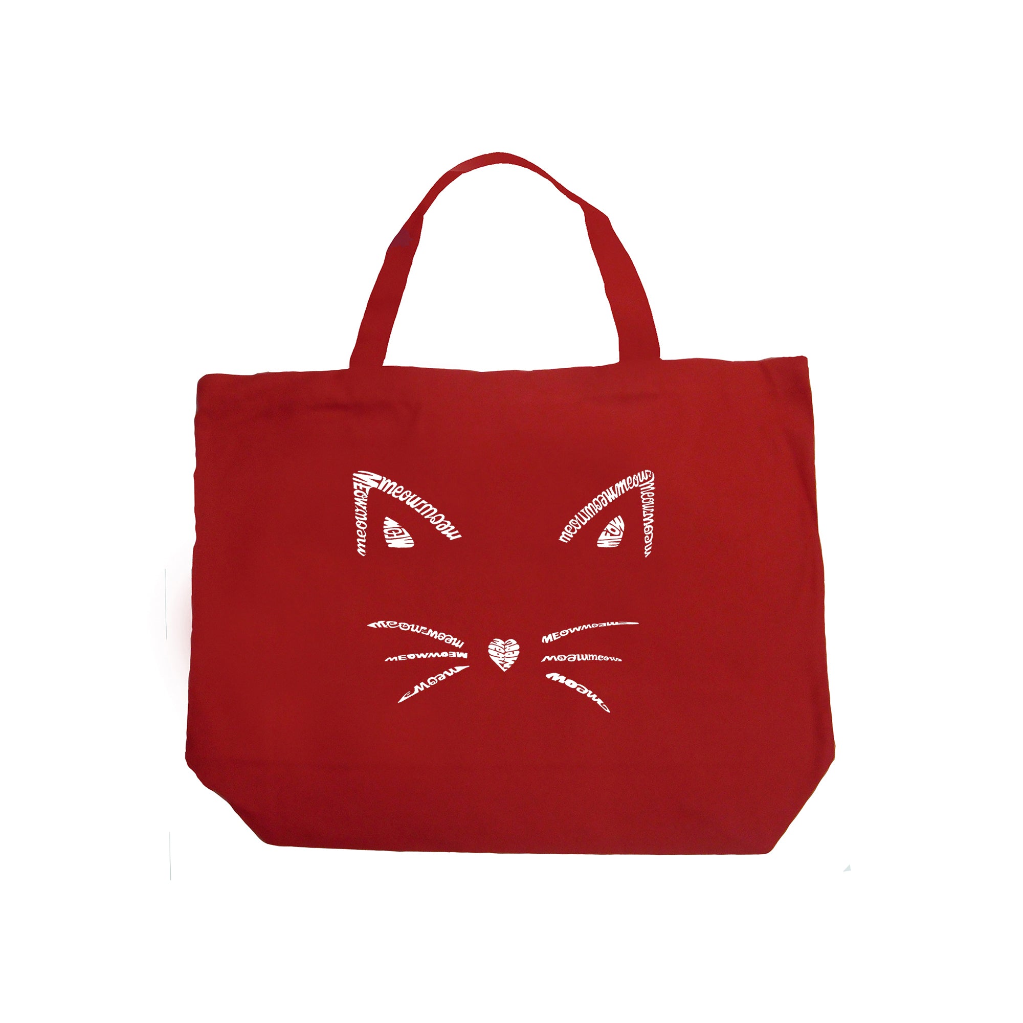Whiskers - Large Word Art Tote Bag、mySite、camillekostekn