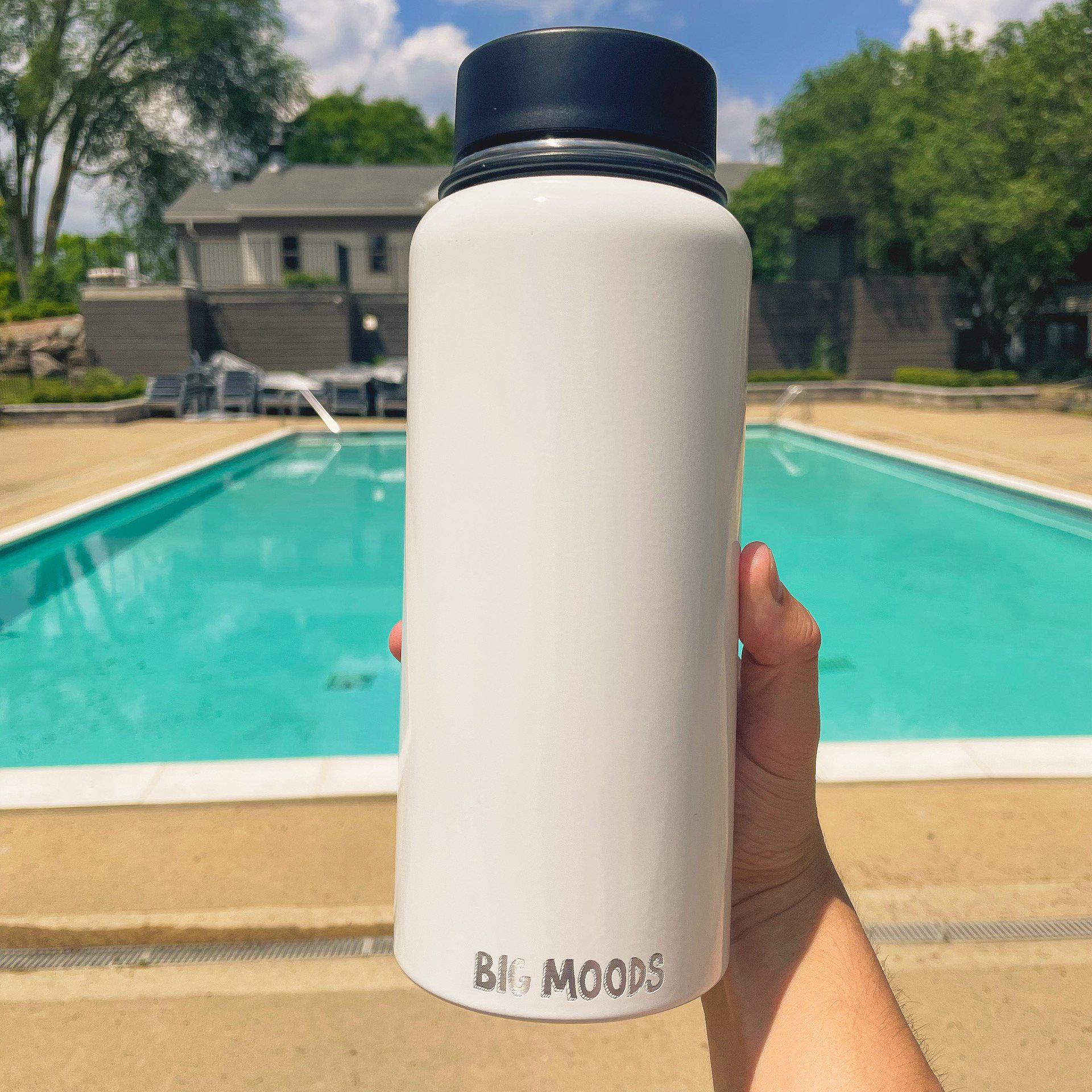  Water Bottle - White - 32oz、mySite、ghnorth