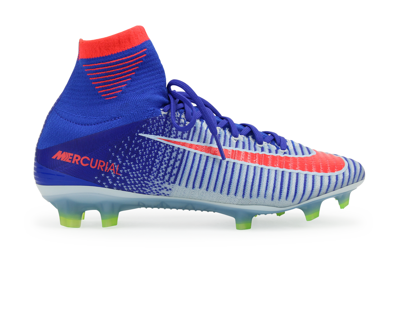 Nike Women's Mercurial Superfly V FG White/Bright Crimson/Racer Blue、mySite、noshort