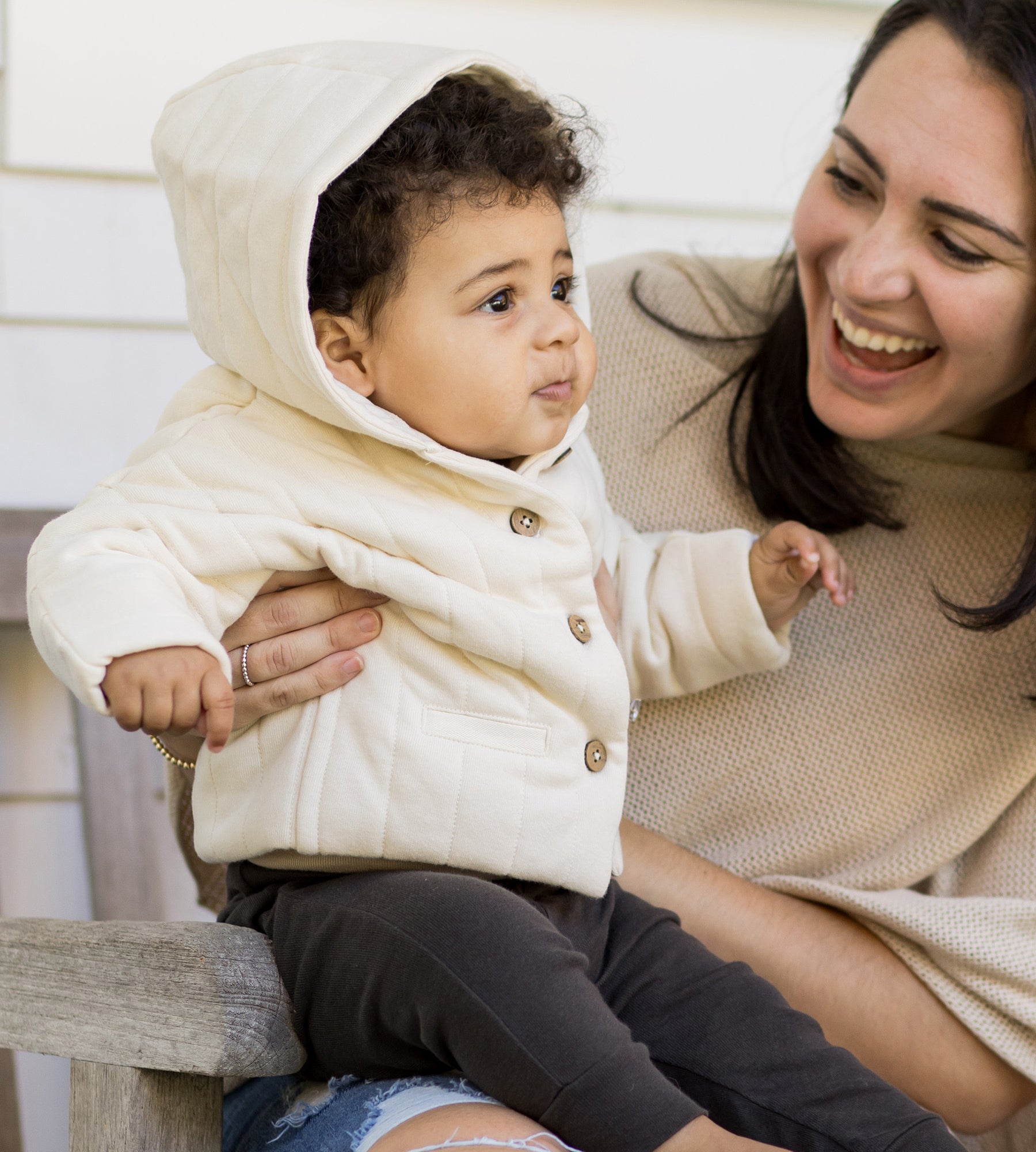 Organic Cotton Quilted Jacket - Oat、mySite、g9winljtr