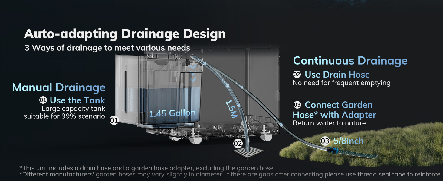 dehumidifier with drain hose
