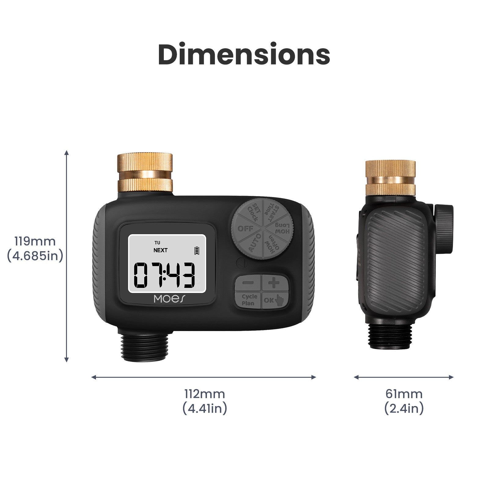Sprinkler Timer For Garden Hose Drip Irrigation Auto Watering 1-Outlet、mySite、fannypackpong