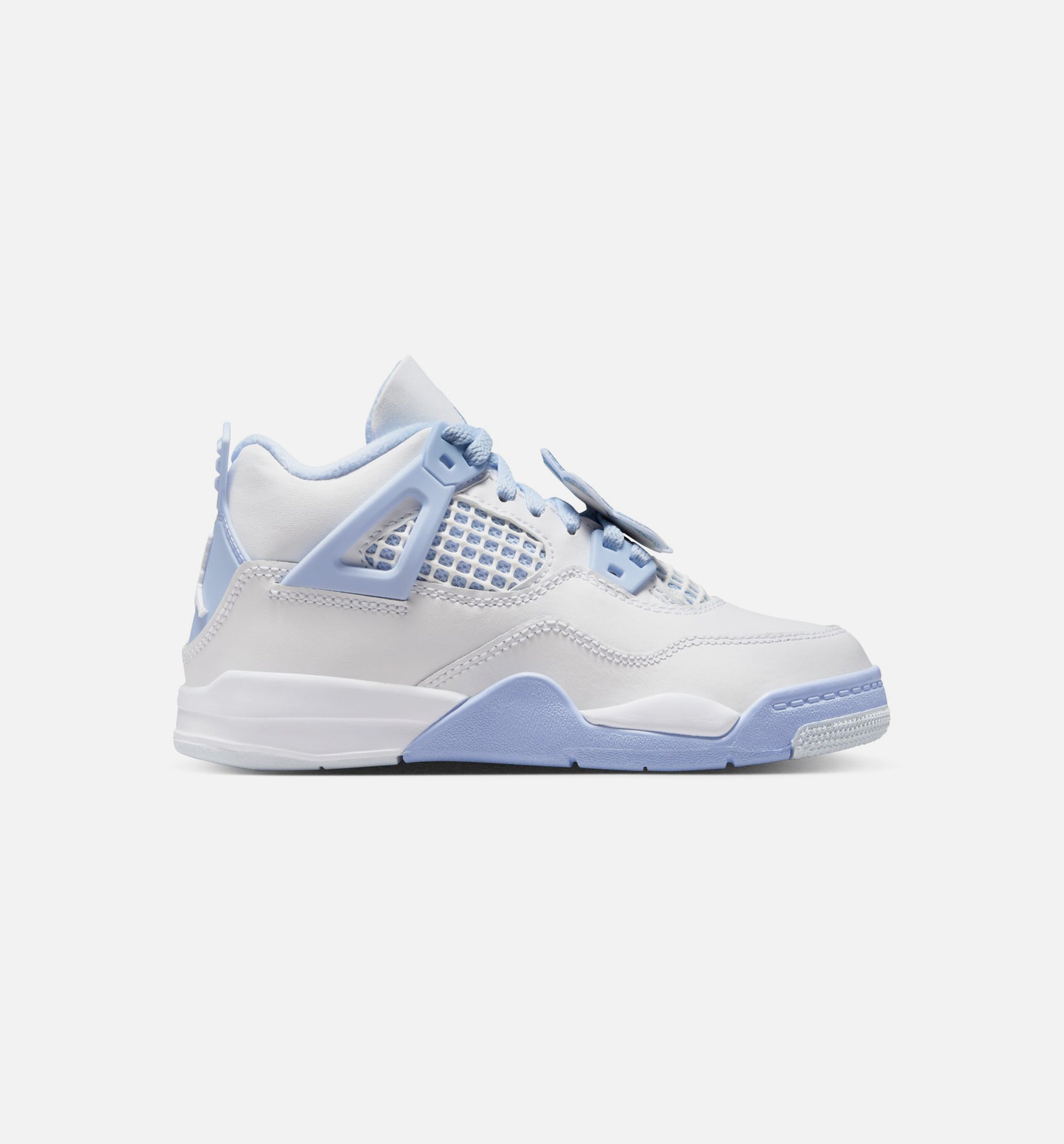 Air Jordan 4 Retro Aluminum Preschool Lifestyle Shoe - White/Aluminum/Blue Tint/Oil Green、mySite、dreamappss