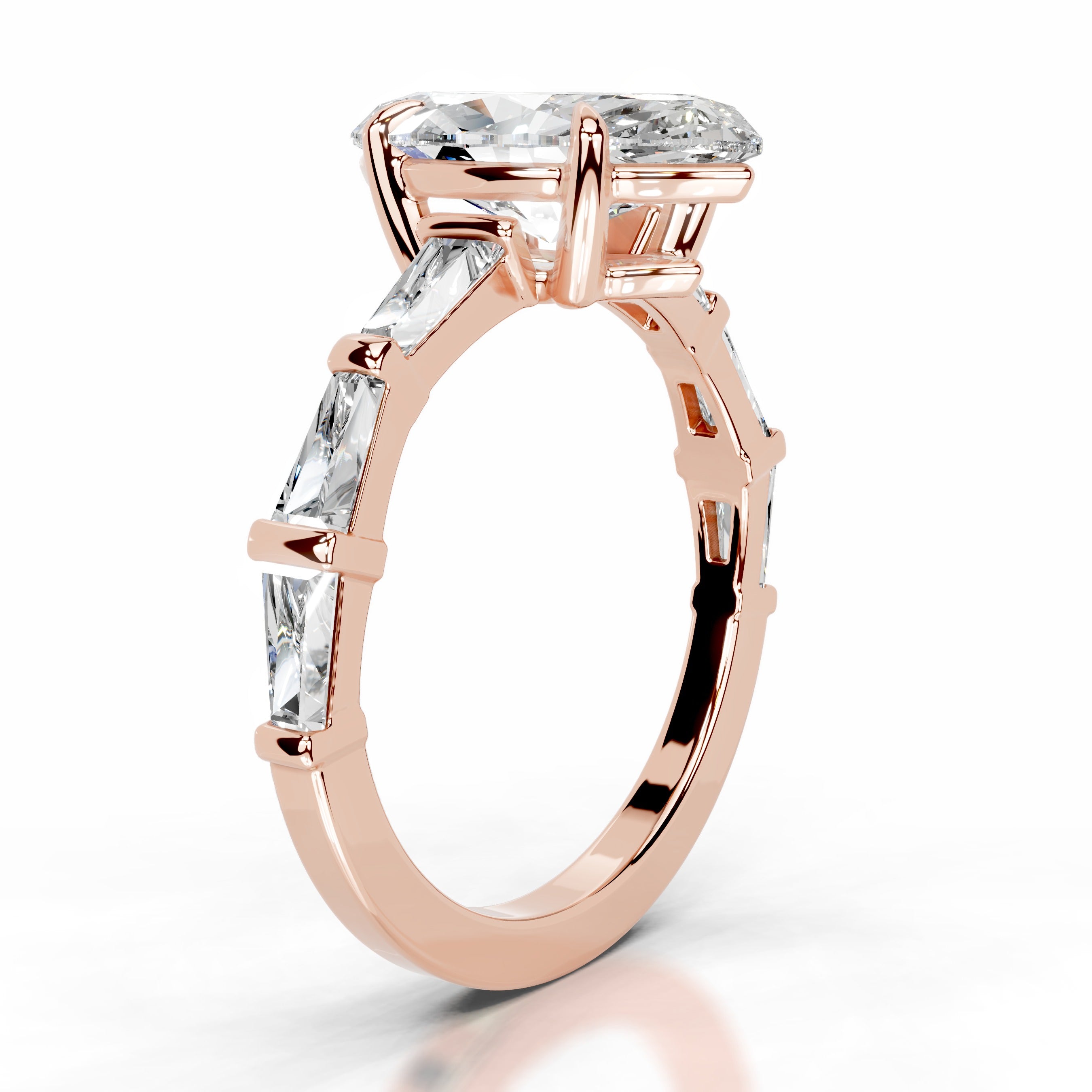 Nidia Diamond Engagement Ring - 14K Rose Gold、mySite、hinf8tx79