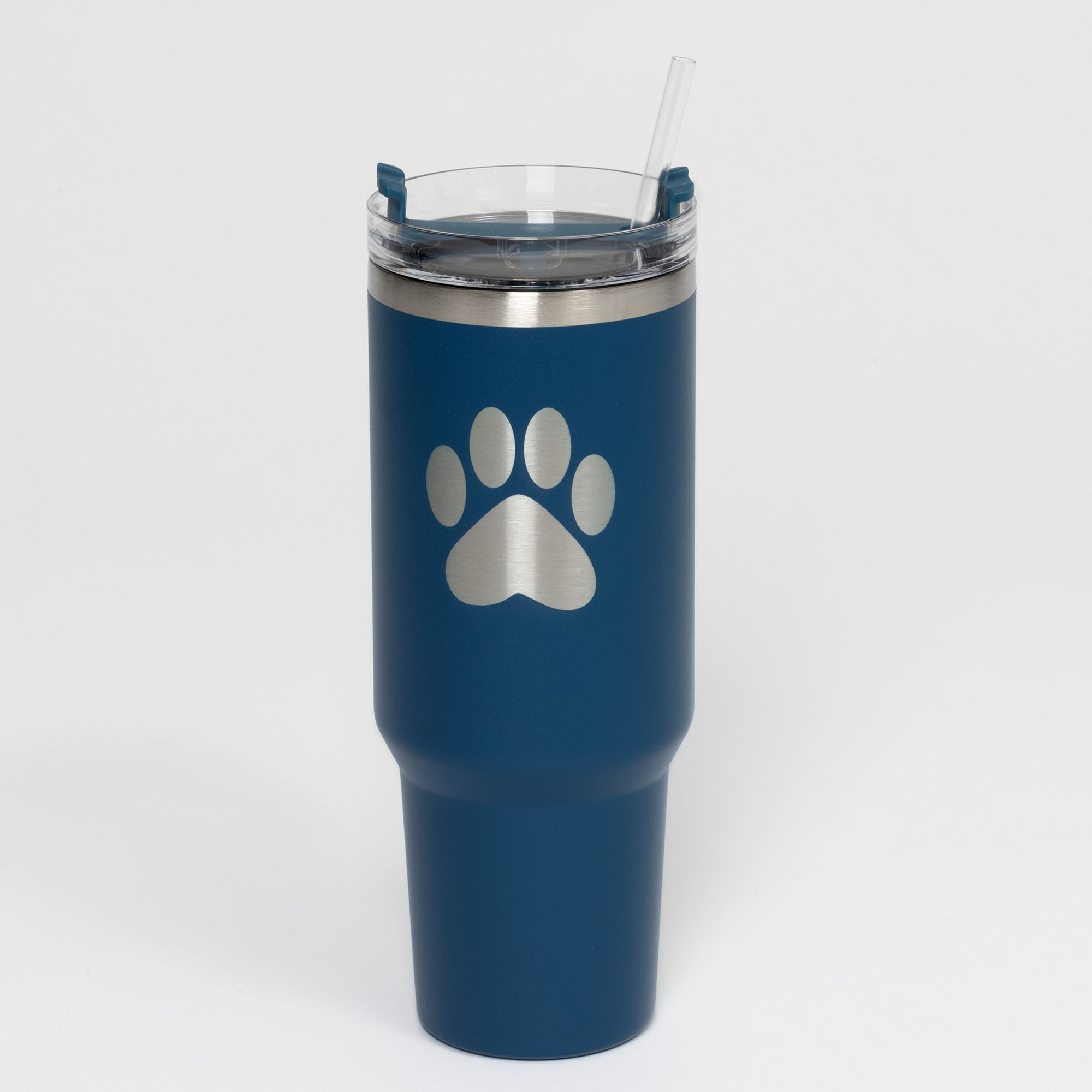 Paw Print Vacuum Sealed Stainless Steel Tumbler - 40 oz、mySite、camillekostekn