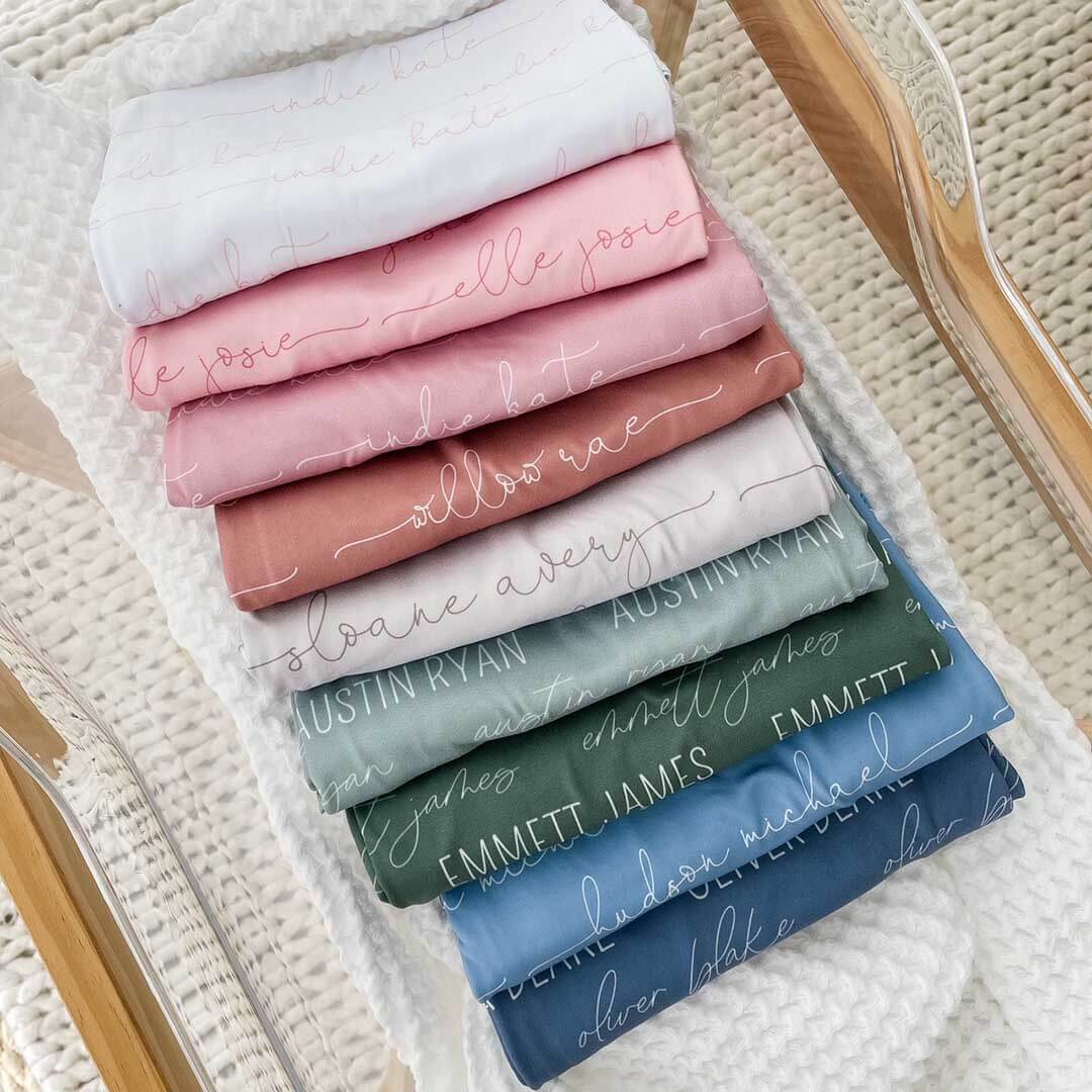  Personalized Baby Name Swaddle Blanket | Dusty Hues、mySite、layawaytickets