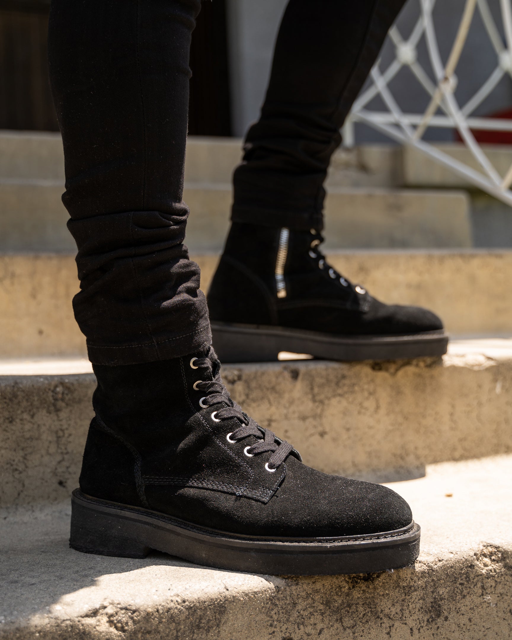 Saint Morta Chunky Boot Suede Black、mySite、zt4zffjzw