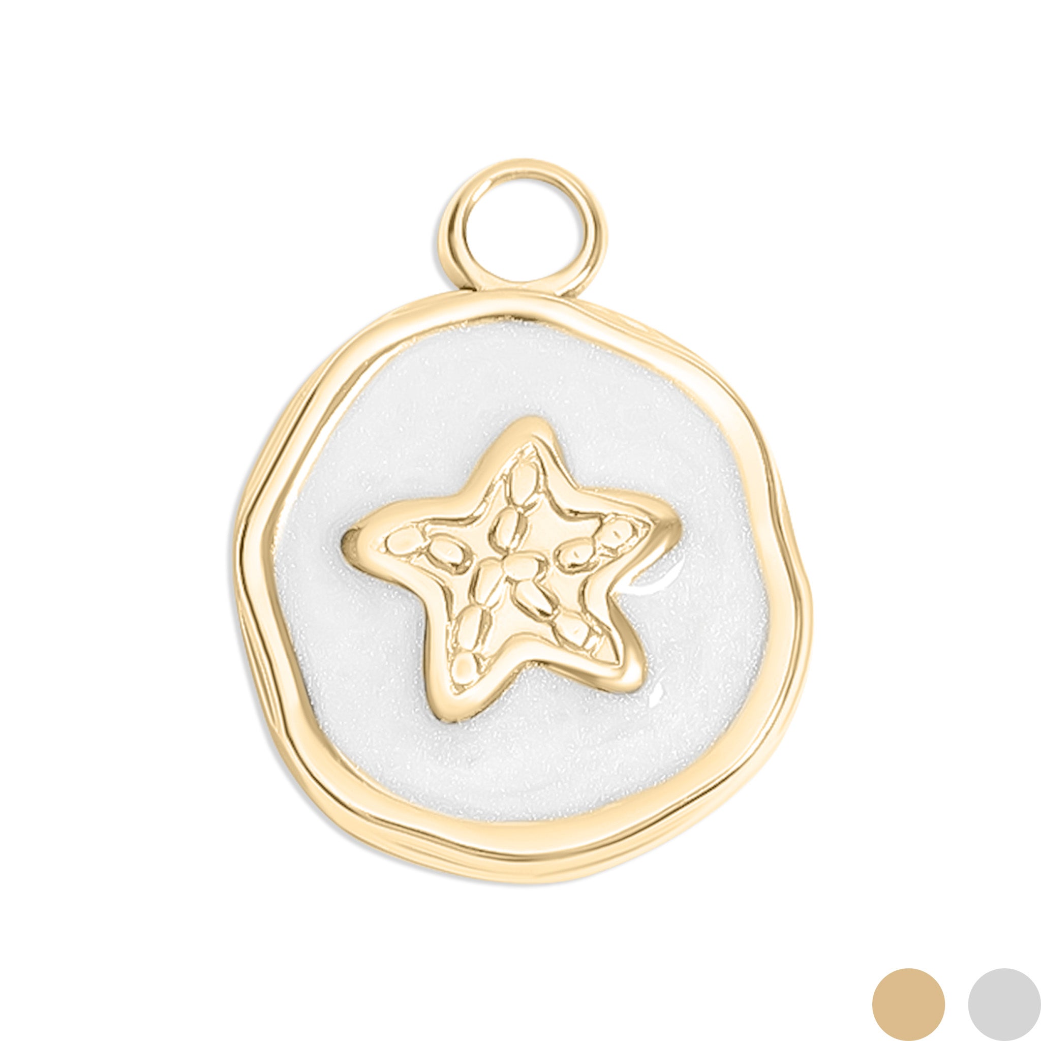 18K Gold PVD Starfish Epoxy Charm / PDL0223、mySite、dreamappss