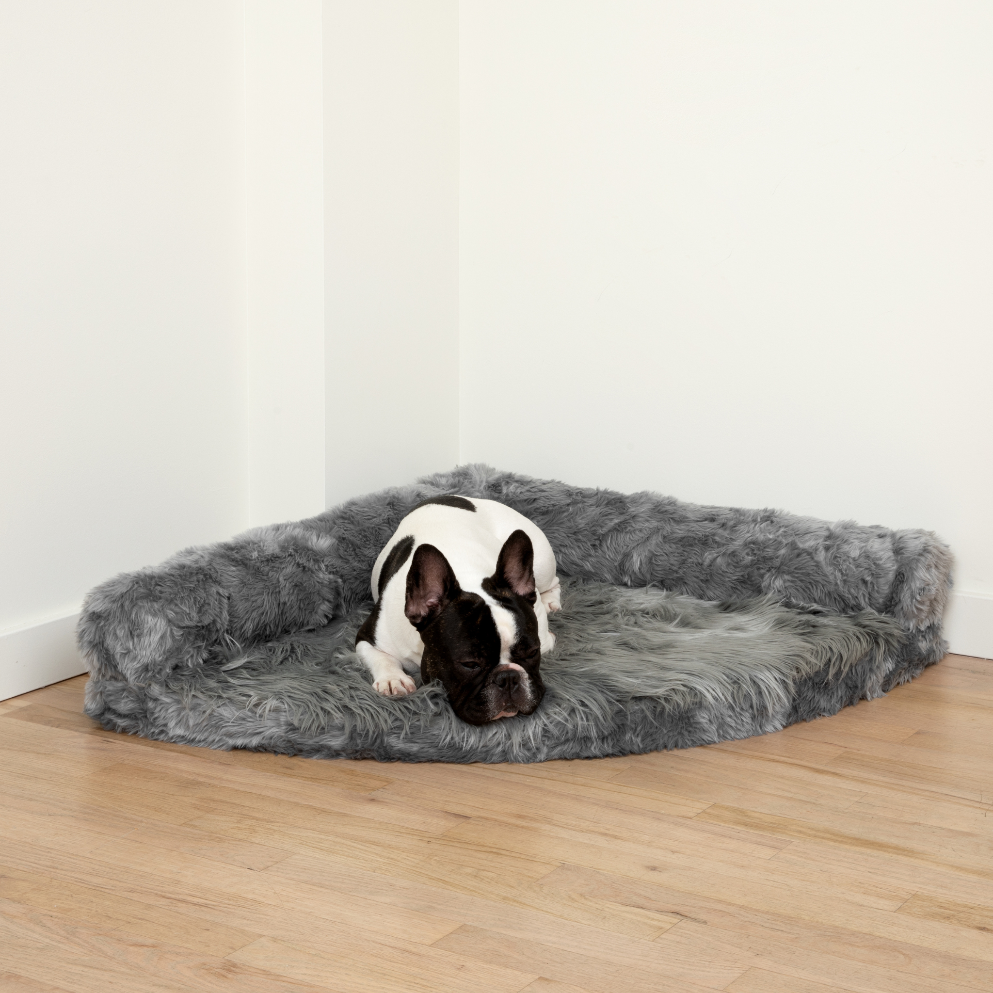 PupRug™ Memory Foam Corner Dog Bed - Charcoal Grey、mySite、solidvoid