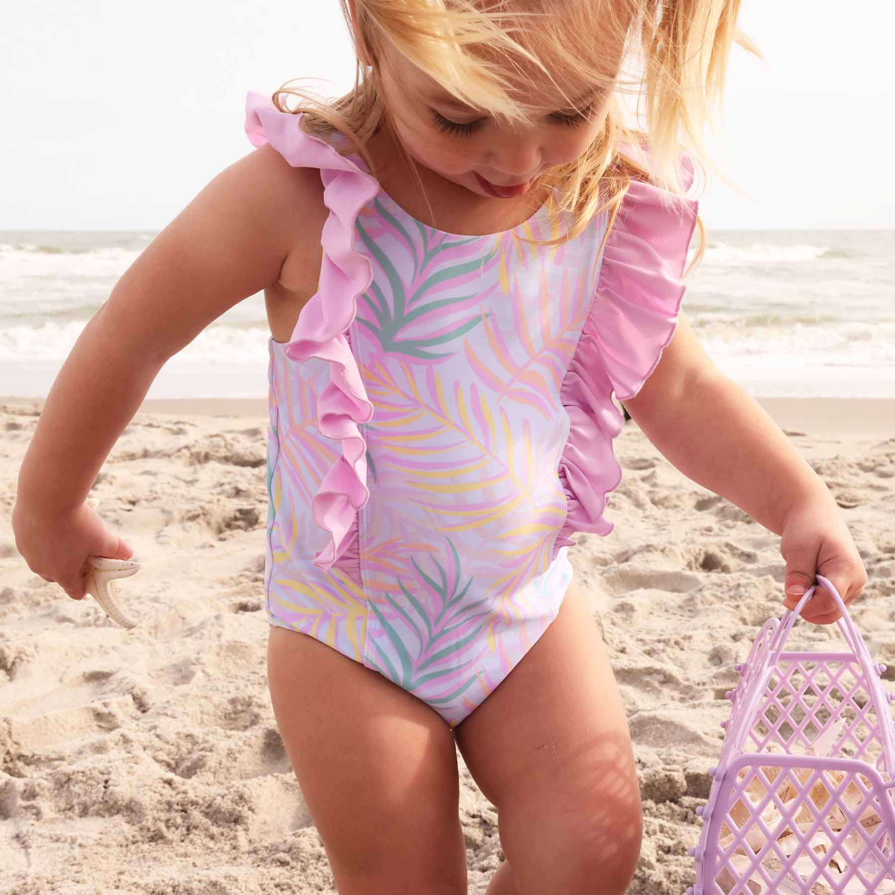  Double Ruffle One Piece | Island Palms、mySite、layawaytickets