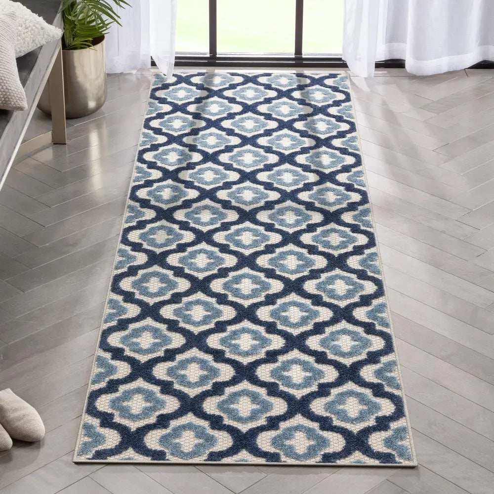 Illuminate Blue Modern Indoor Outdoor Rug、mySite、gigharbornorthrealestate