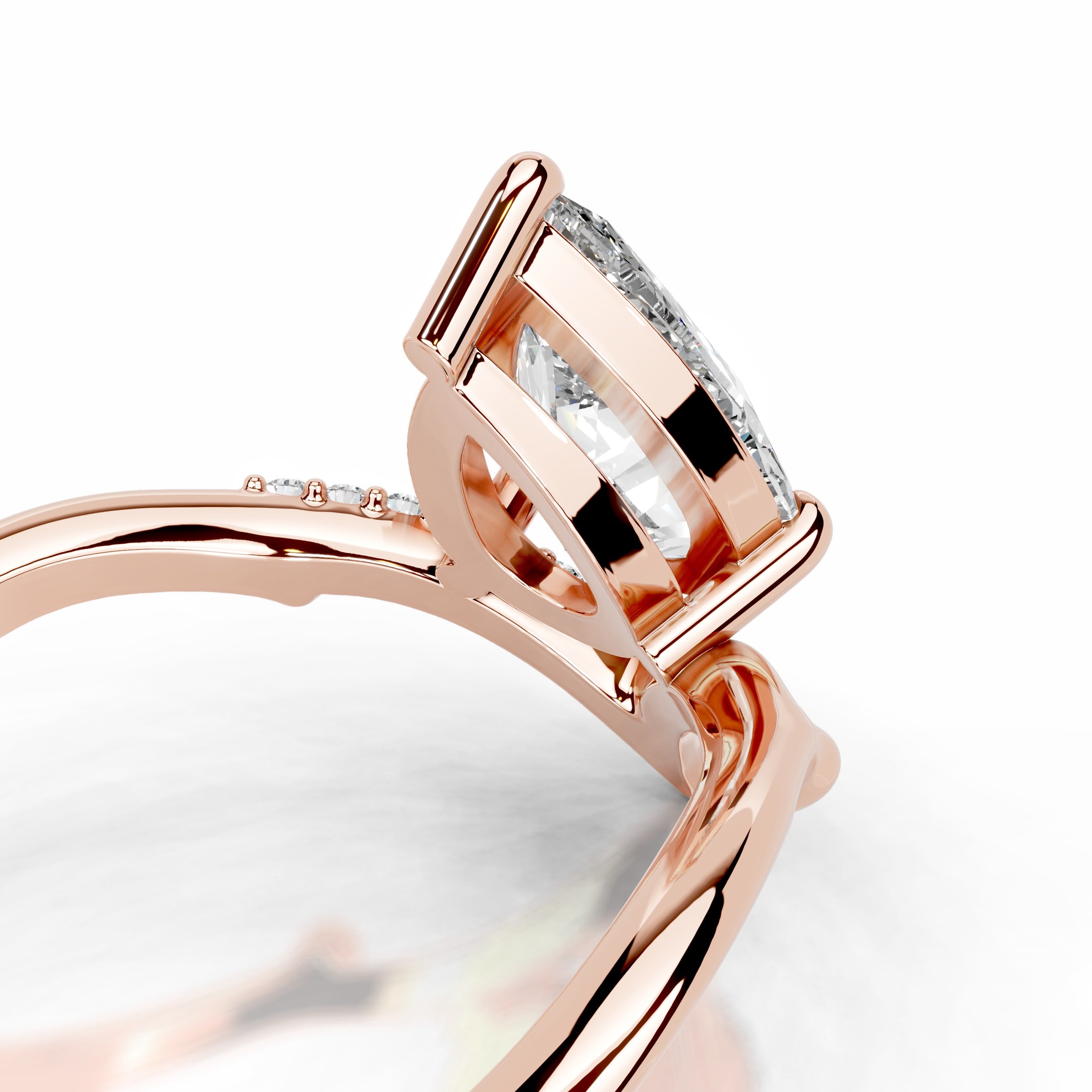 Brilliant Blooms Lab Grown Diamond Ring - 14K Rose Gold、mySite、hinf8tx79