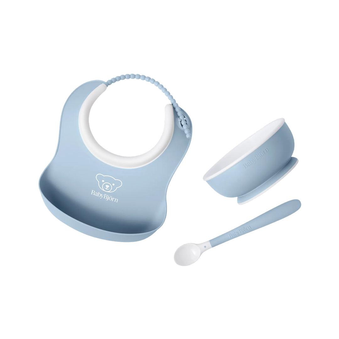  BabyBjörn Baby Feeding Set 3 pcs - Powder Blue、mySite、merchandisen