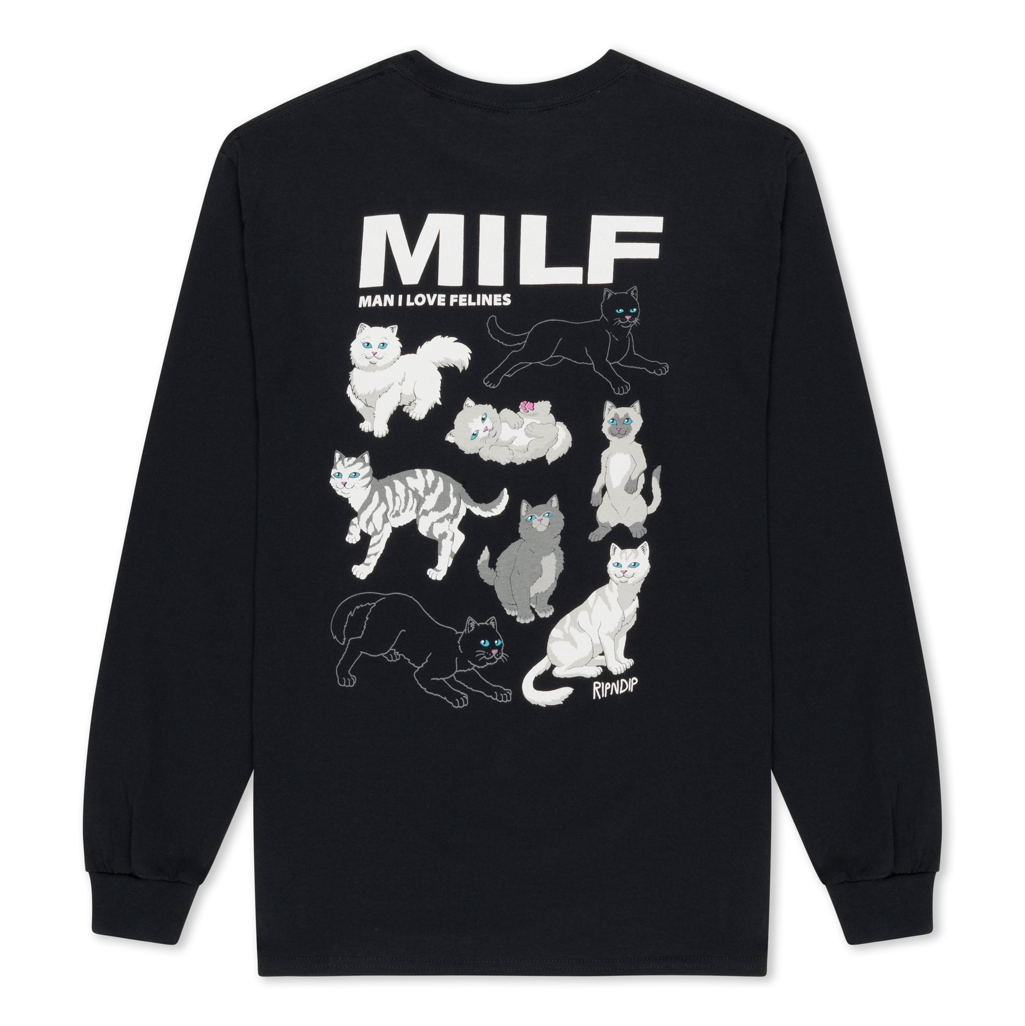  Man I Love Felines Long Sleeve (Black)、mySite、merchandisen