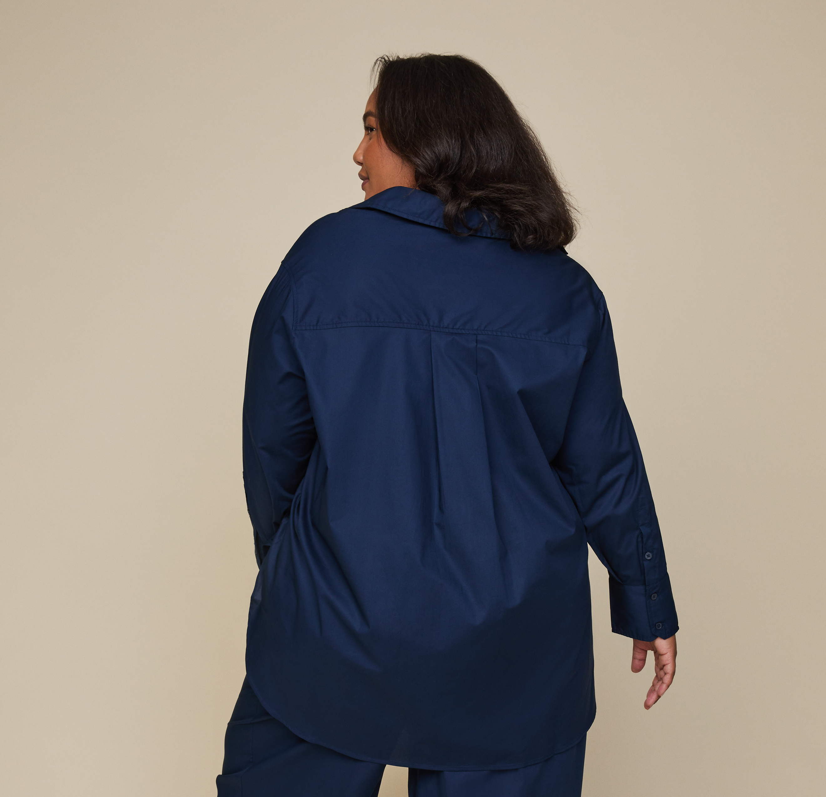 Classic Poplin Pajama Shirt - Midnight、mySite、bengalsvssteelers