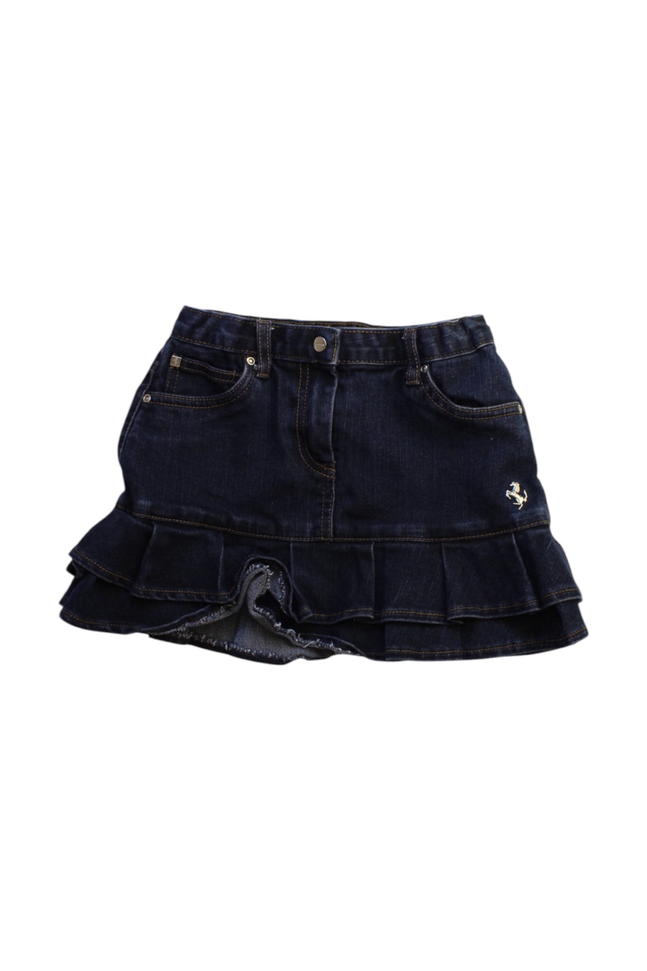 Ferrari Denim Skirt With Ruffle Size 6T、mySite、g9winljtr