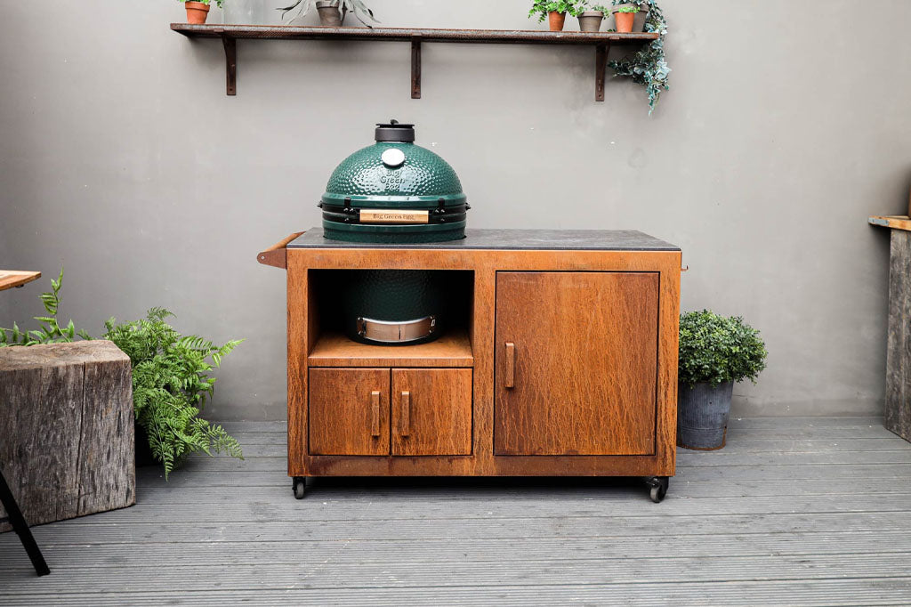Big Green Egg Corten Steel Kitchen、mySite、noshort