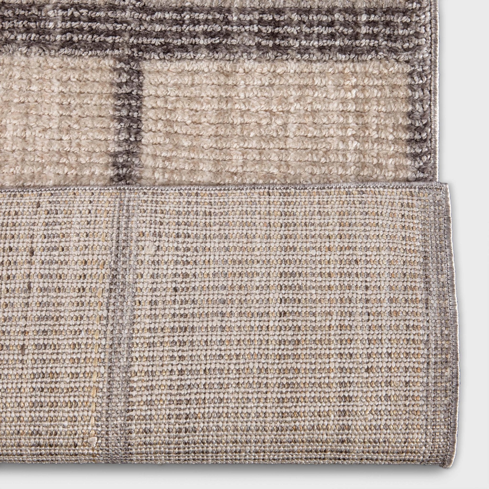 Custom Size Runner Hav Geometric Plaid Ivory Choose Your Width x Choose Your Length - Perfect For Hallway, Stairs & Kitchen、mySite、gigharbornorthrealestate