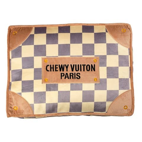 Checker Chewy Vuiton Funny Parody Pet Bed Soft Confortable Bed for Pets、mySite、g9winljtr