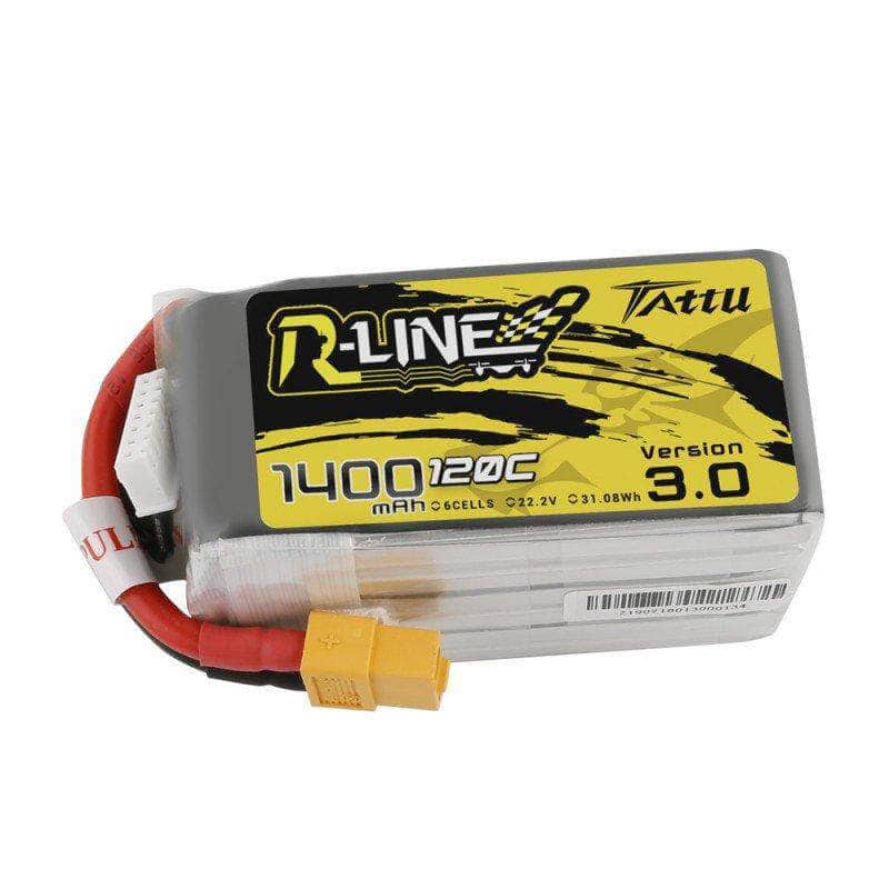  Tattu R-Line Version 3.0 22.2V 6S 1400mAh LiPo Battery - XT60、mySite、merchandisen