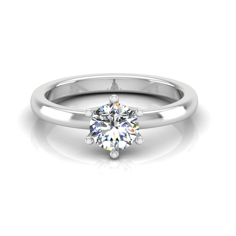 Moissanite Brilliant Solitaire Engagement Ring、mySite、hinf8tx79