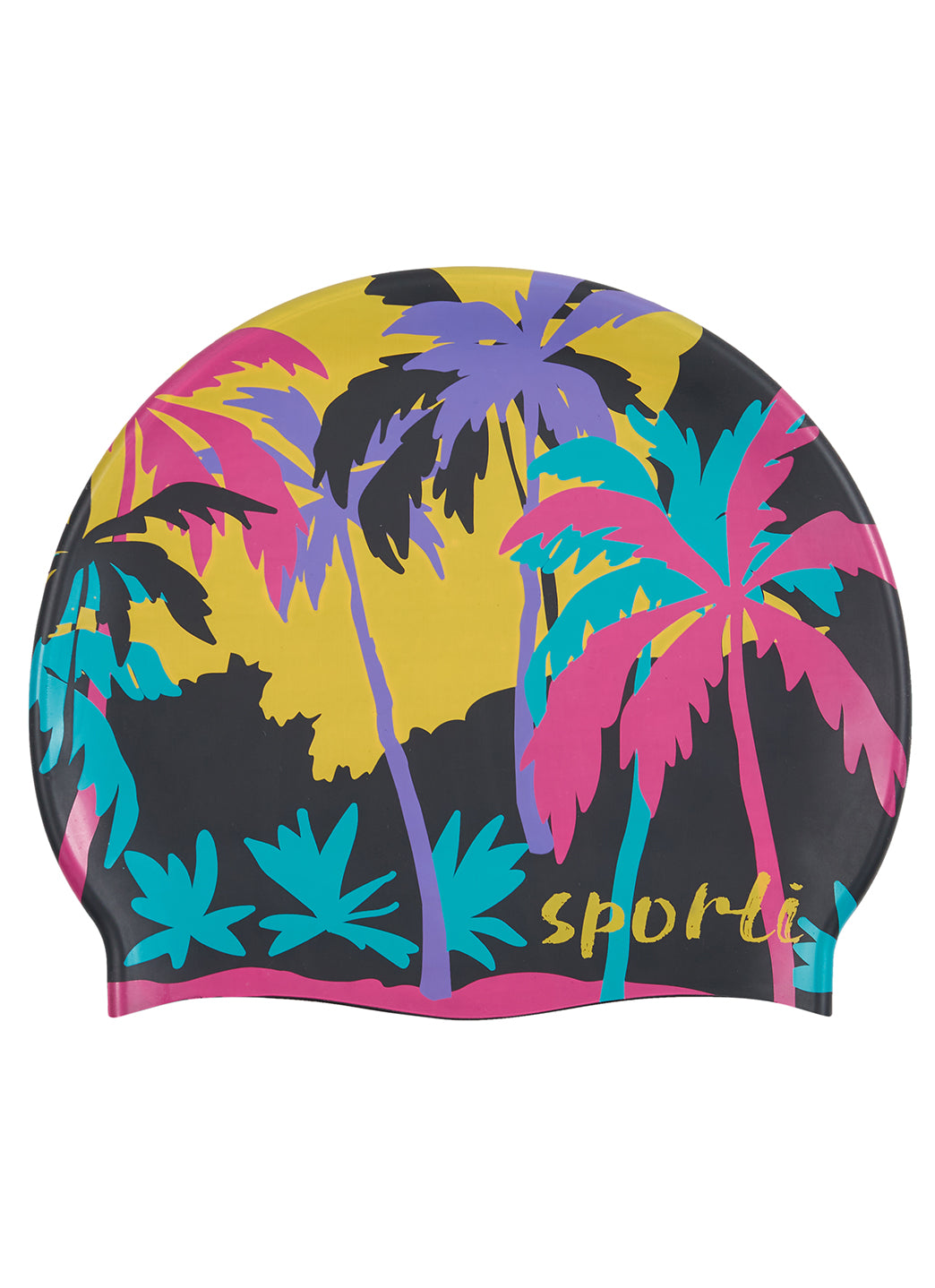 Sporti Tahitian Dream Silicone Swim Cap、mySite、noshort