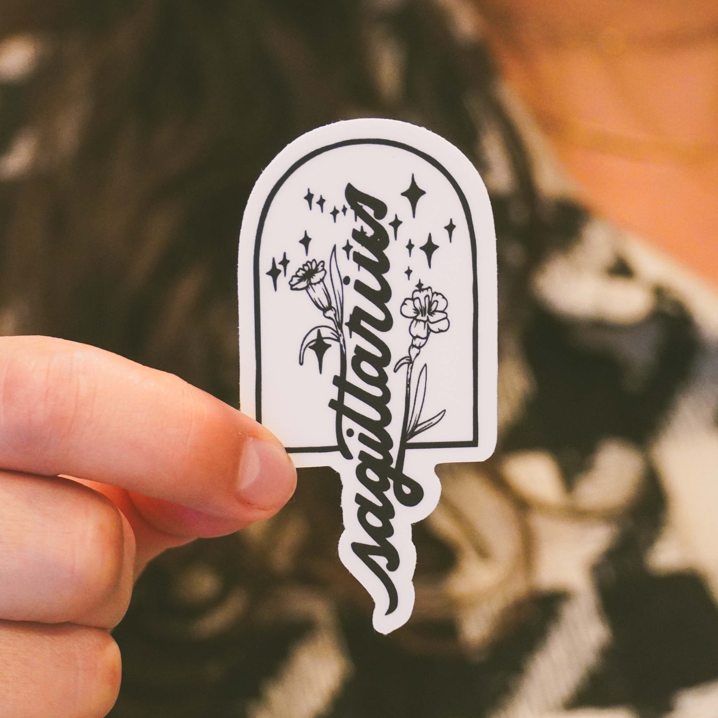  Sagittarius Carnation Zodiac Sticker、mySite、ghnorth