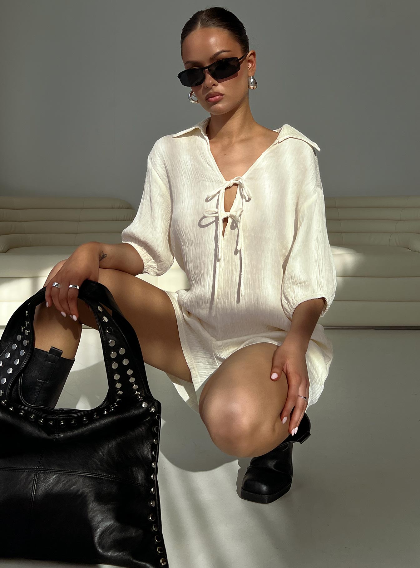 Power Move Romper Beige、mySite、solidvoid