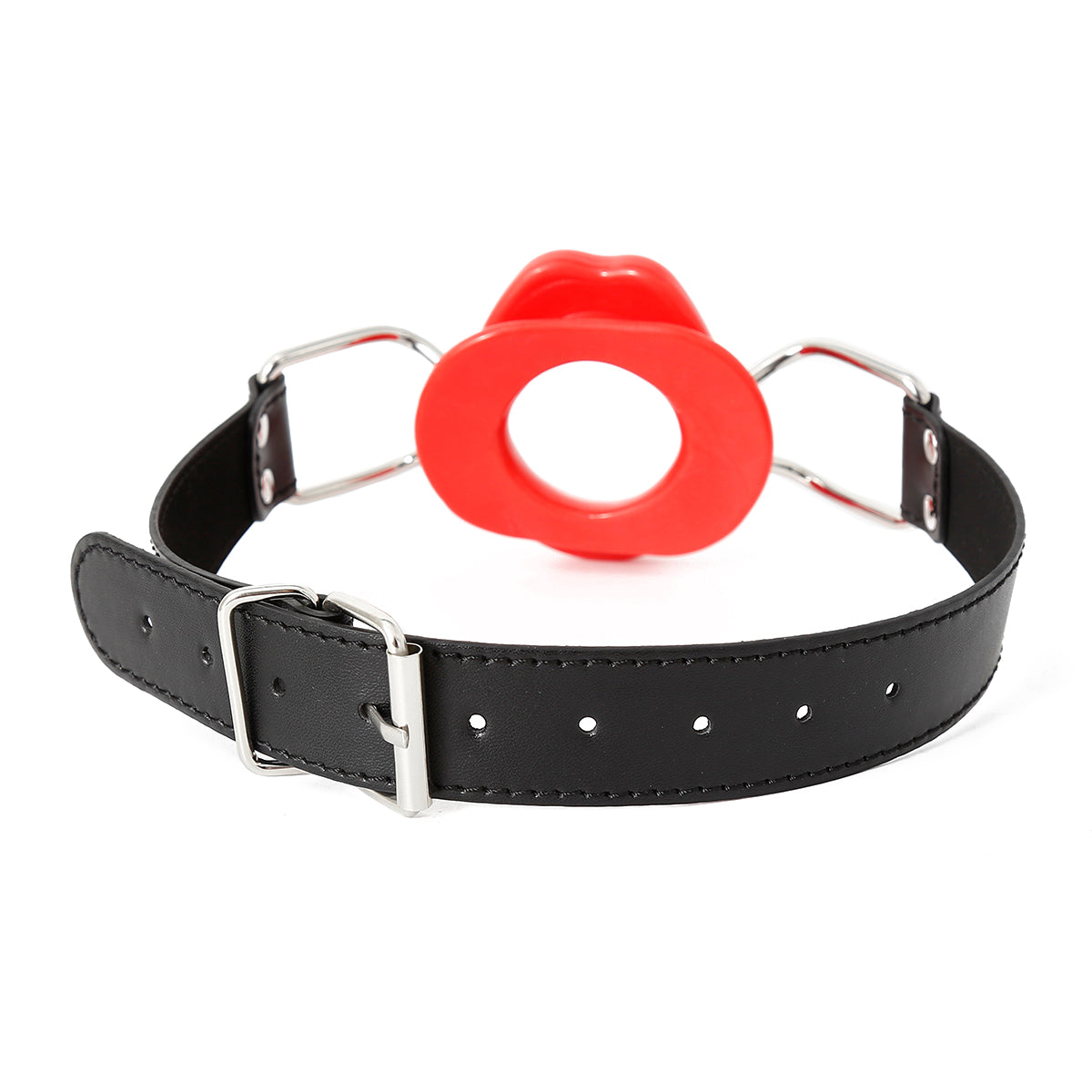 Red Fetish Blow Gag | PU Leather | Open Mouth Gag | Adjustable、mySite、bottomscart