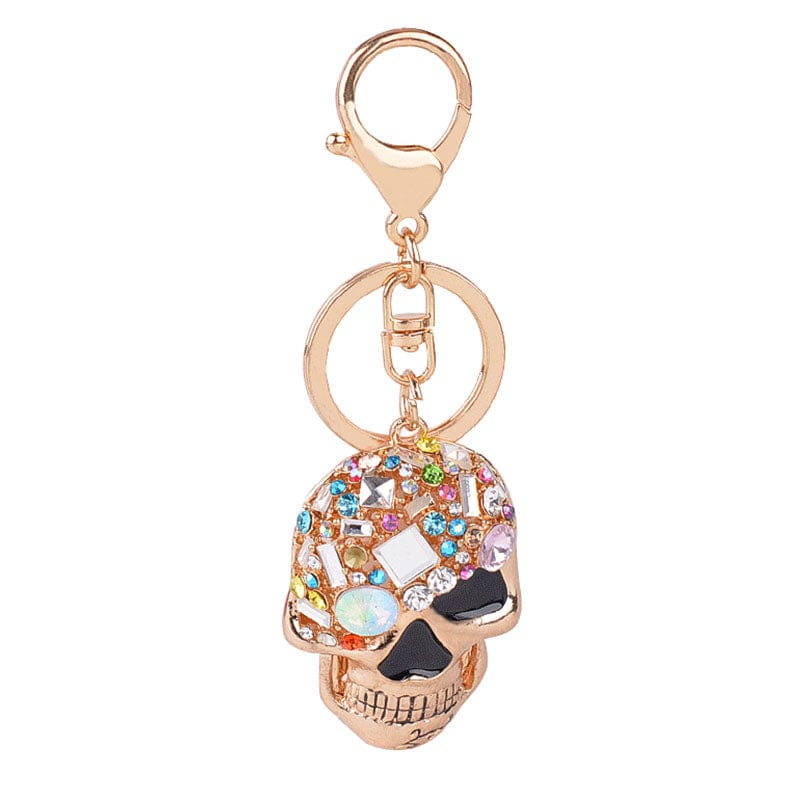 Sparkling Skull Keyring and Punk Style Hand-Bone with Claws-Scary Cute!、mySite、g9winljtr