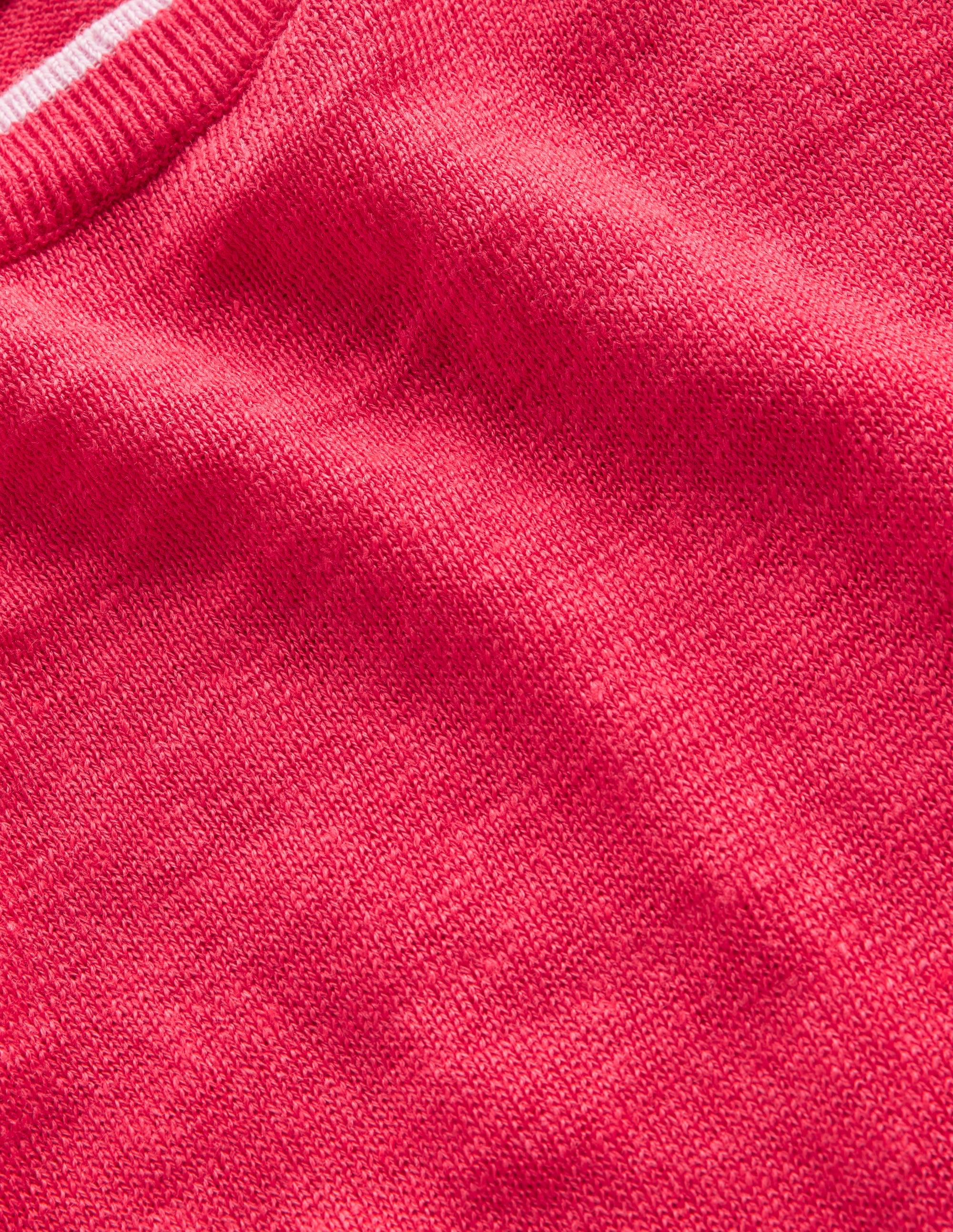  Maggie Boat Neck Linen T-Shirt-Bright Coral、mySite、ashleygrahame