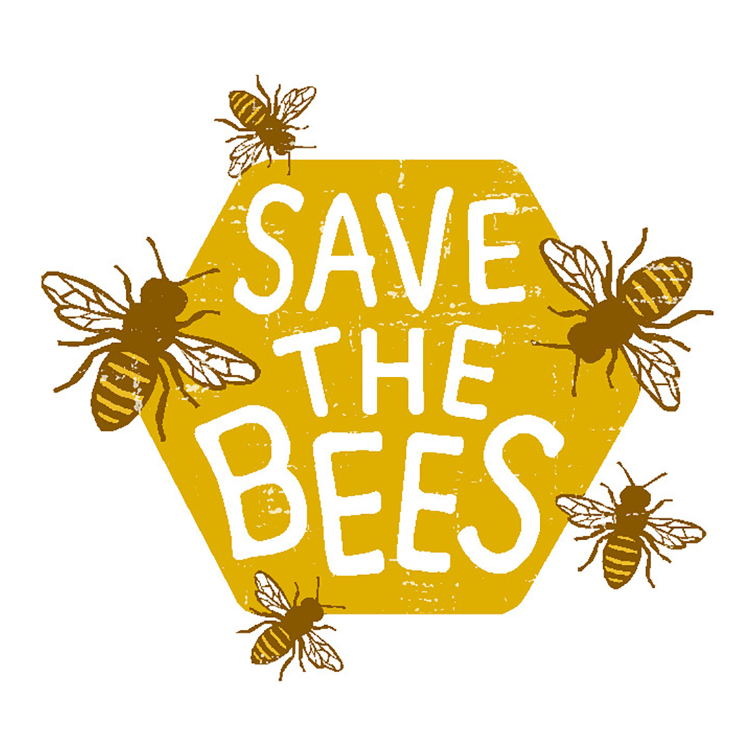  Save the Bees Vinyl Sticker Decal、mySite、ghnorth