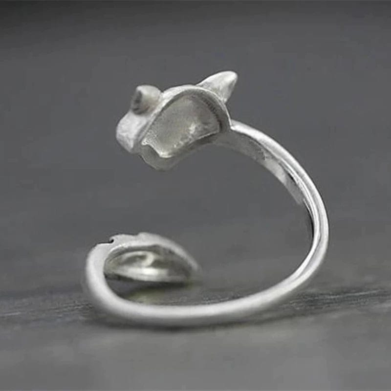 Raccoon Ring Silver Open Design, Cute!、mySite、g9winljtr