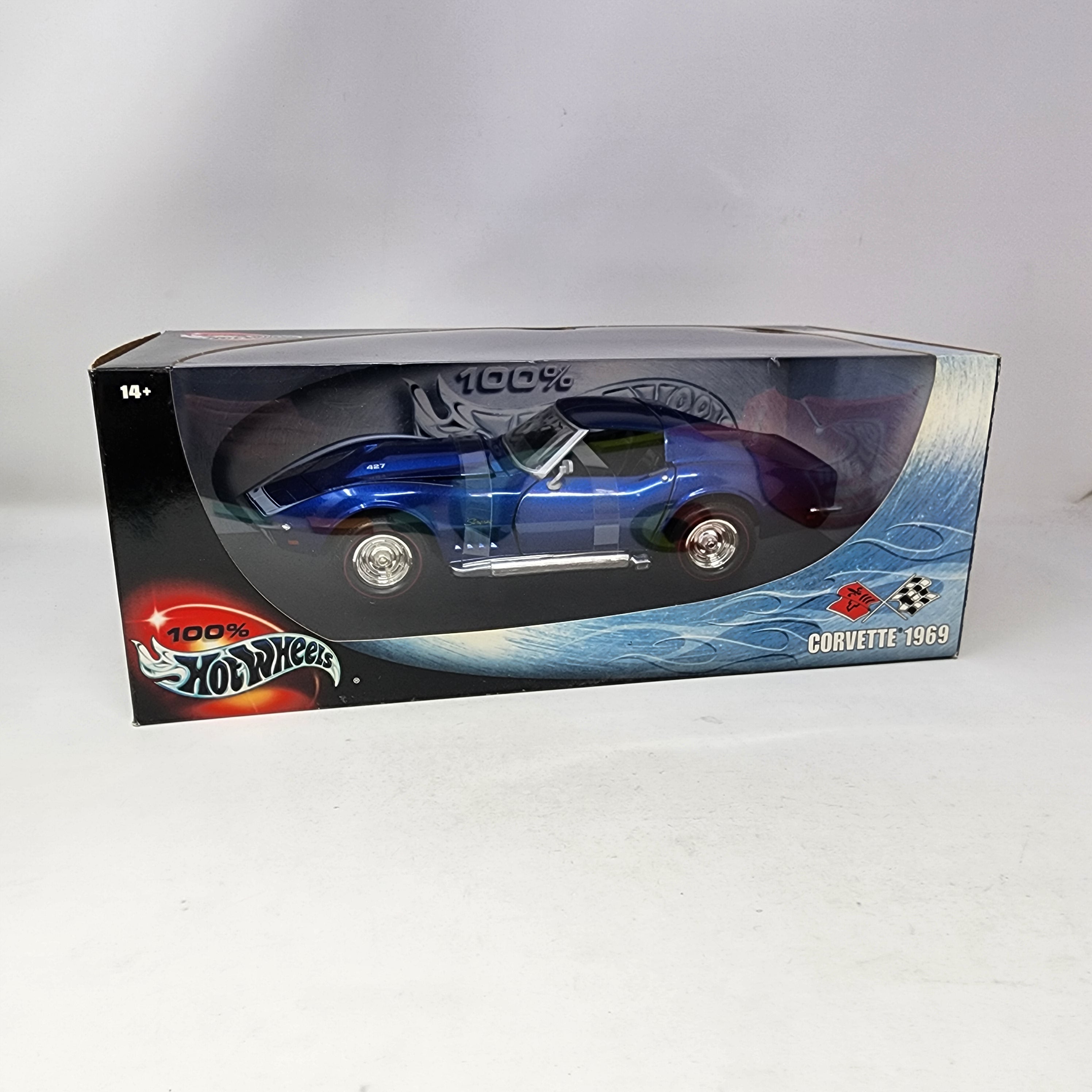 1969 Chevy Corvette * Blue * 100% Hot Wheels 1/18 Scale、mySite、hgirdovlk
