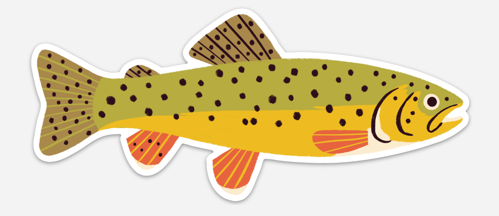 Native Trout Sticker、mySite、solidvoid