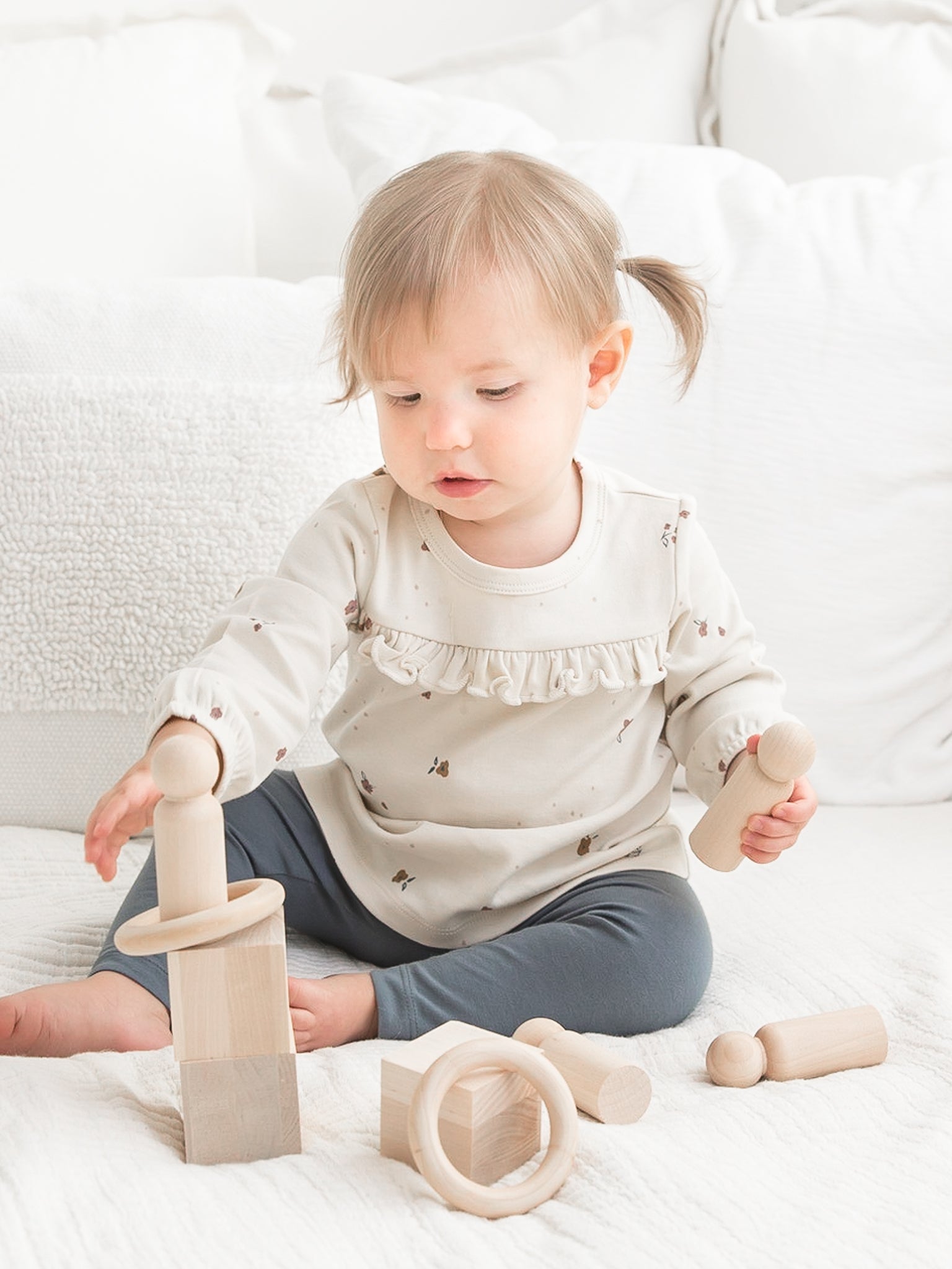 Sorren Long Sleeve Ruffle Yolk Tee - Mia Floral、mySite、g9winljtr